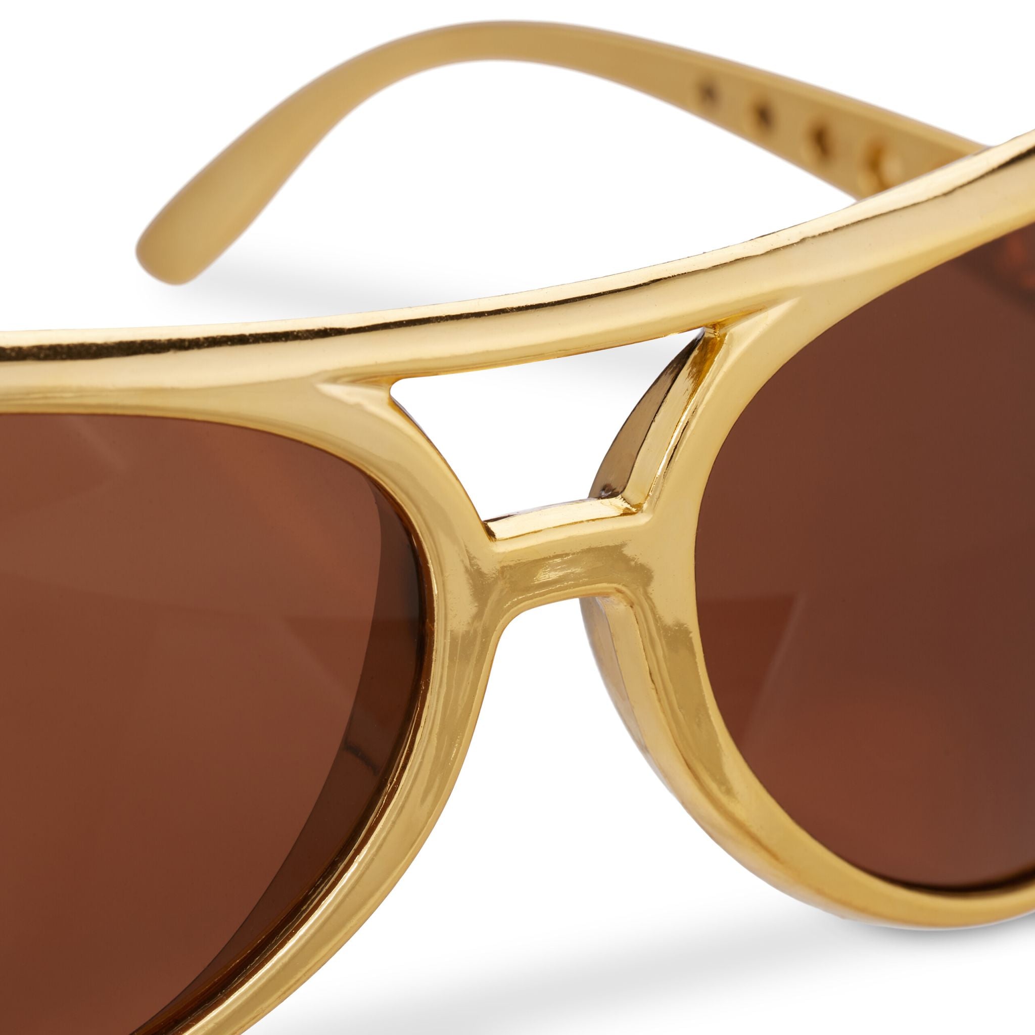 Partybrille Rapper 5er-Set Gold-Schwarz von Relaxdays