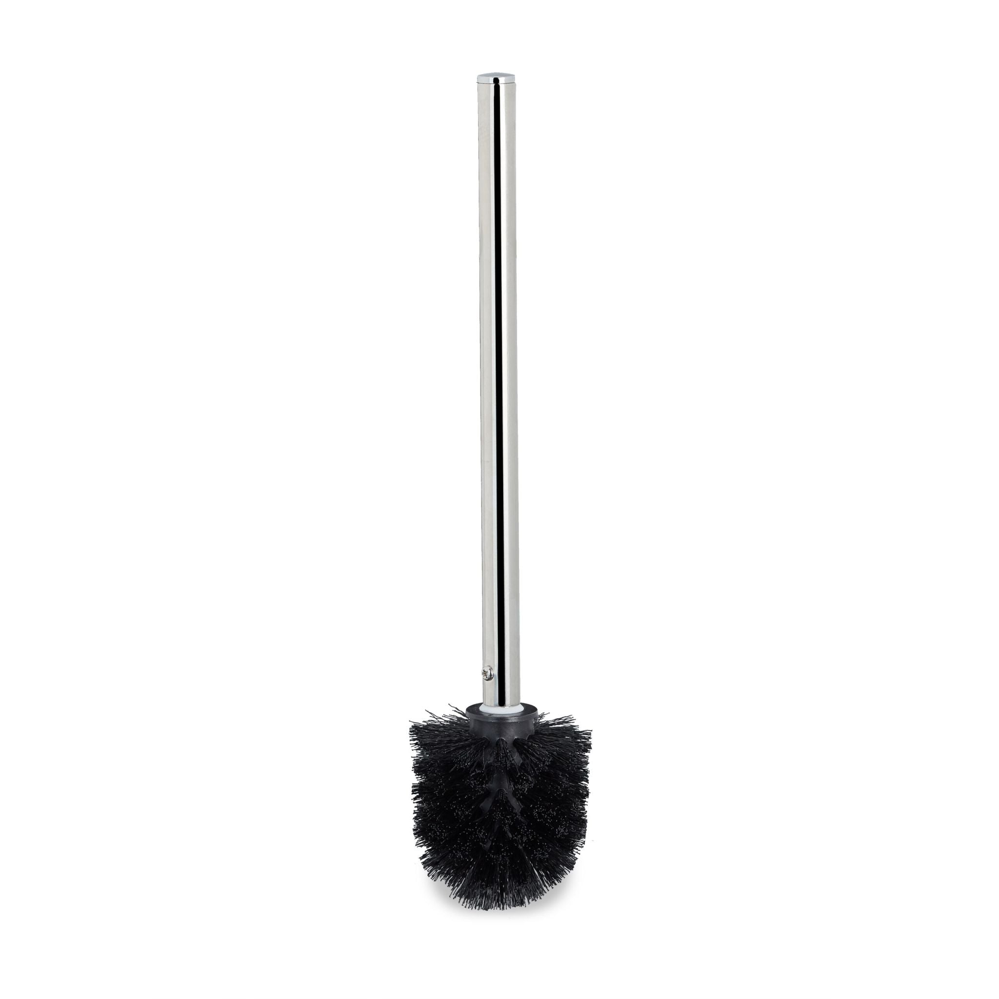 Klobürste mit Halter 3er-Set Schwarz-Silber von Relaxdays
