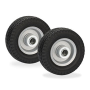 Vollgummi Rad 2er-Set Schwarz-Grau von Relaxdays