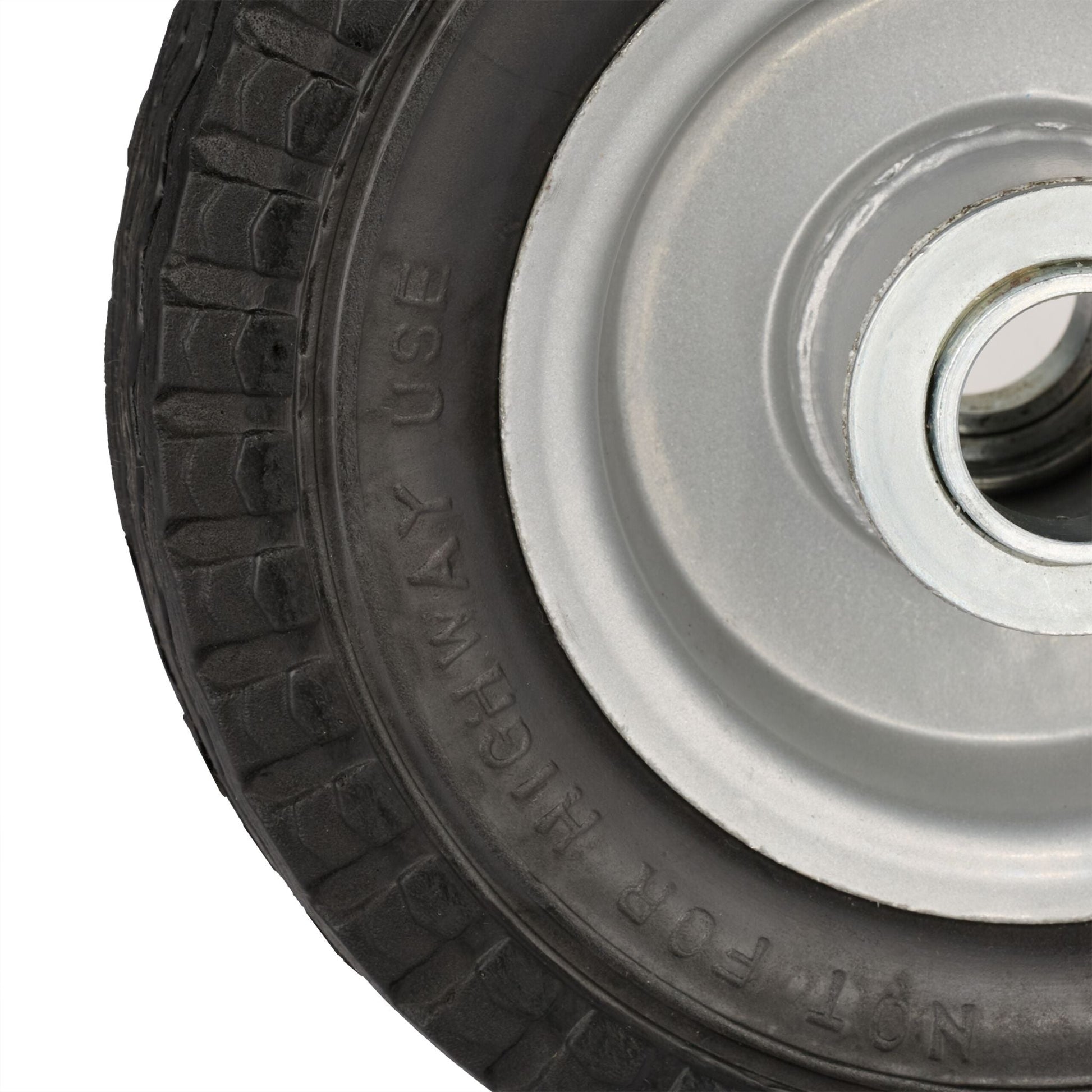 Vollgummi Rad 2er-Set Schwarz-Grau von Relaxdays
