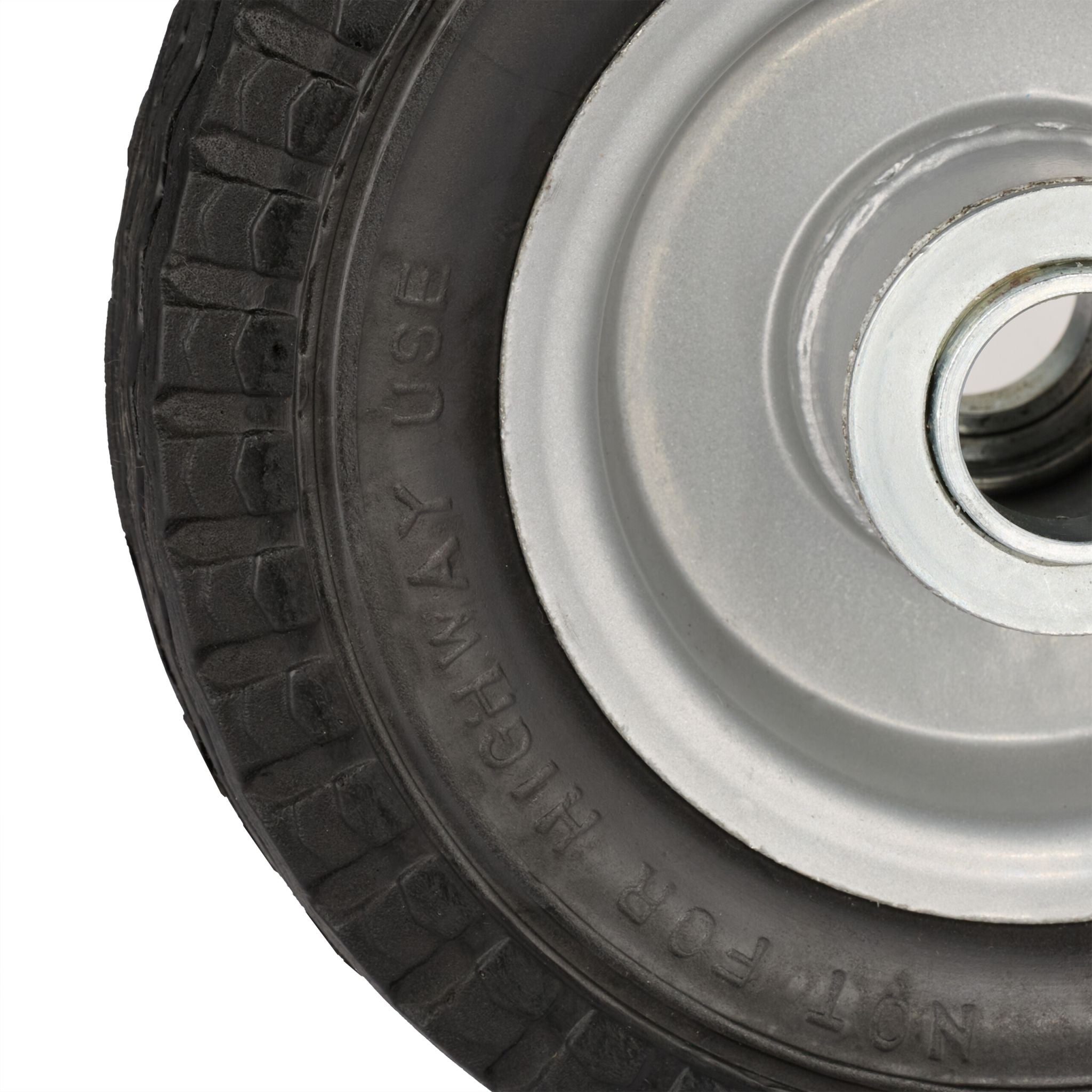 Vollgummi Rad 2er-Set Schwarz-Grau von Relaxdays