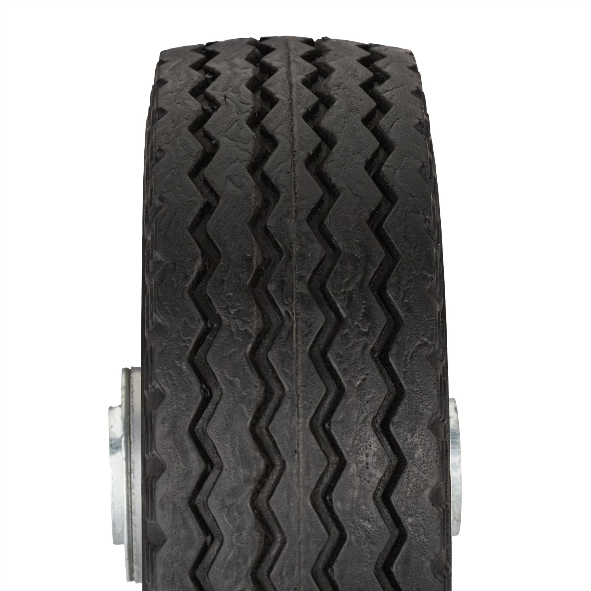 Vollgummi Rad 2er-Set Schwarz-Grau von Relaxdays