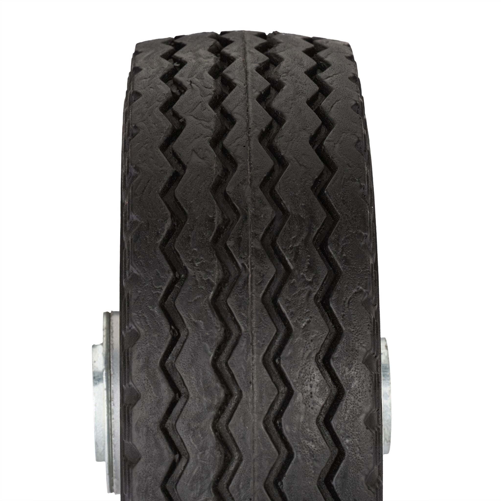 Vollgummi Rad 2er-Set Schwarz-Grau von Relaxdays