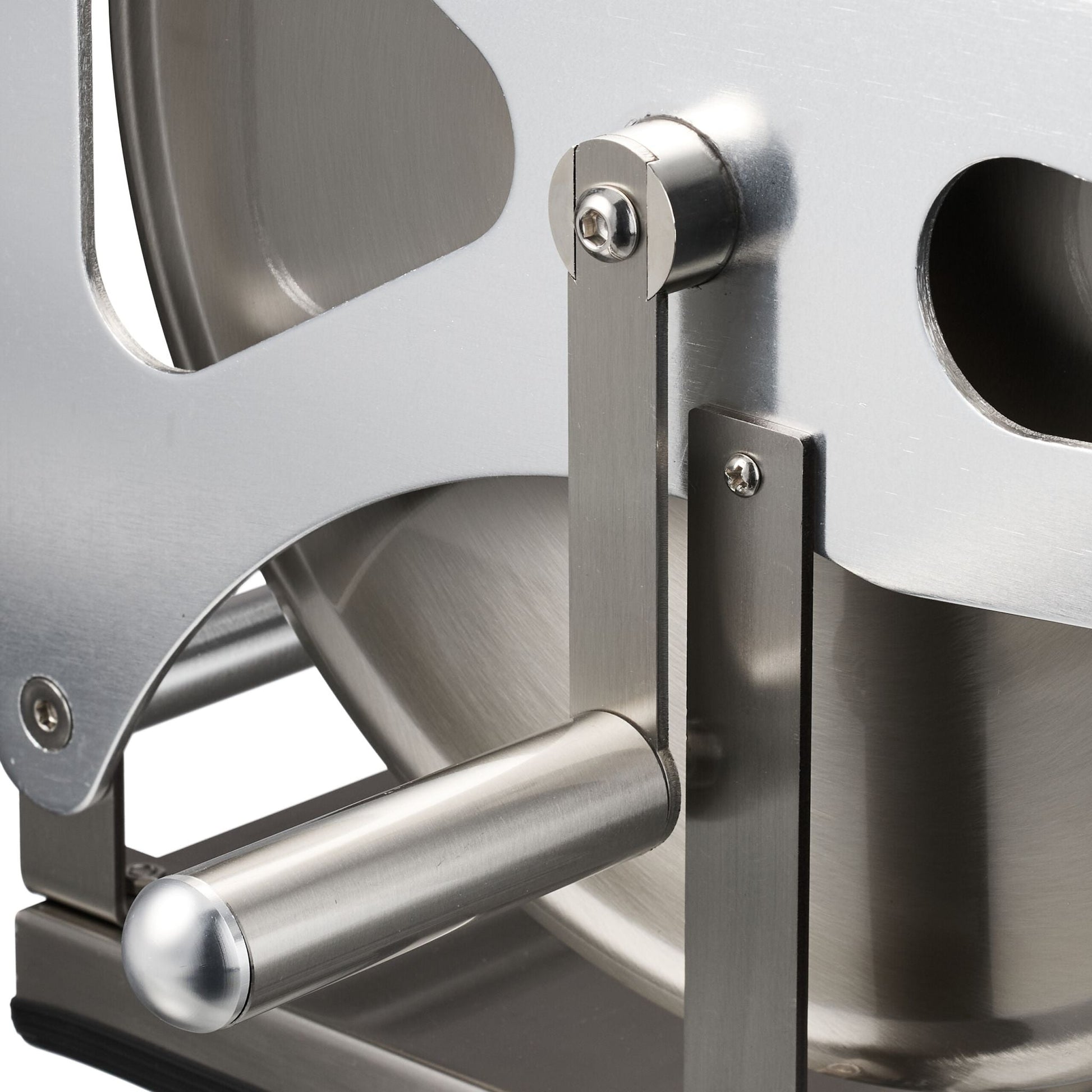 Schlauchtrommel Edelstahl Silber von Relaxdays