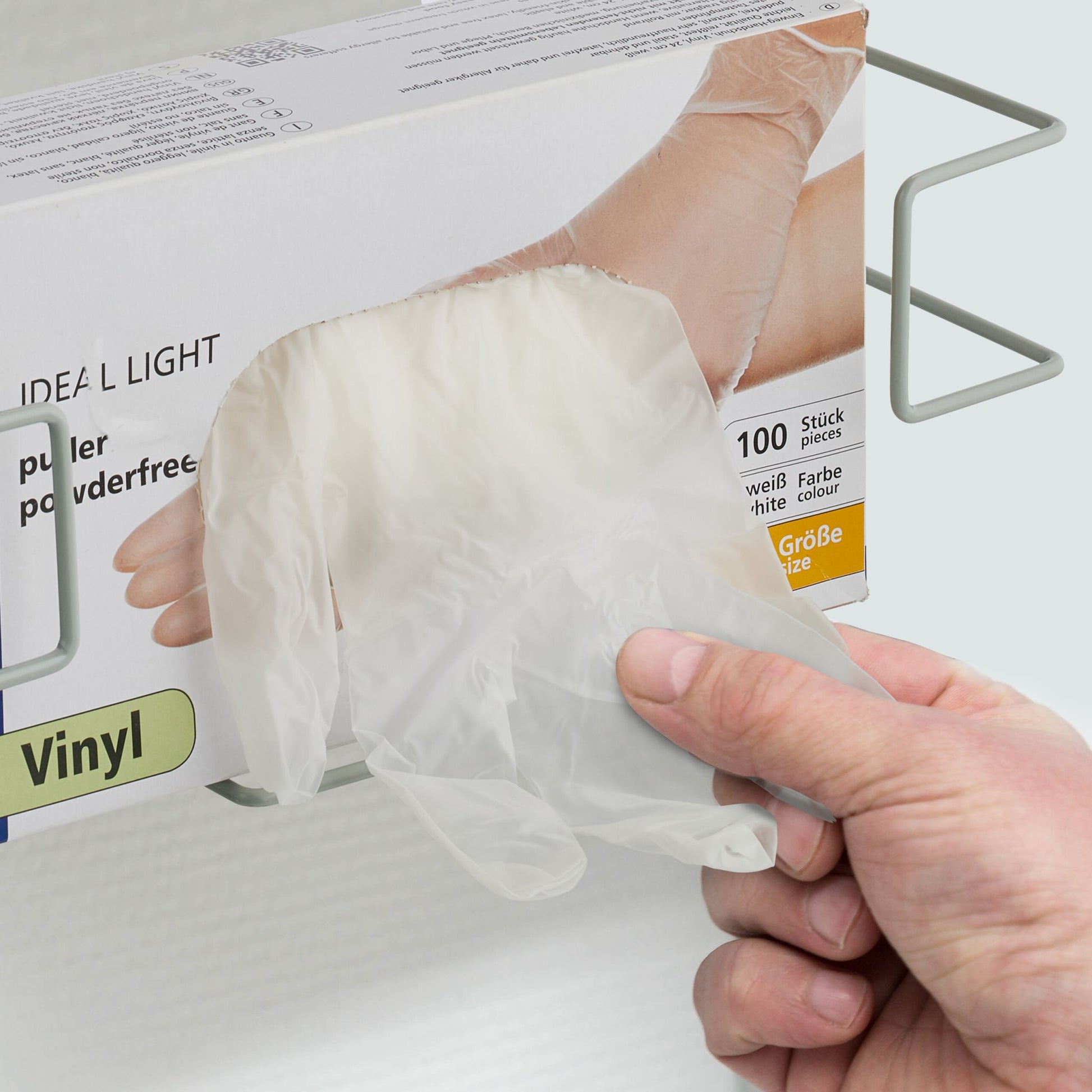 Handschuhspender 2er-Set Grau von Relaxdays