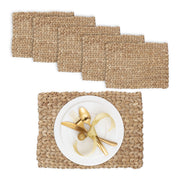 Eckiges Tischset 6er-Set Hellbraun von Relaxdays
