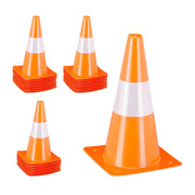 Pylonen 24er-Set Weiss-Orange von Relaxdays