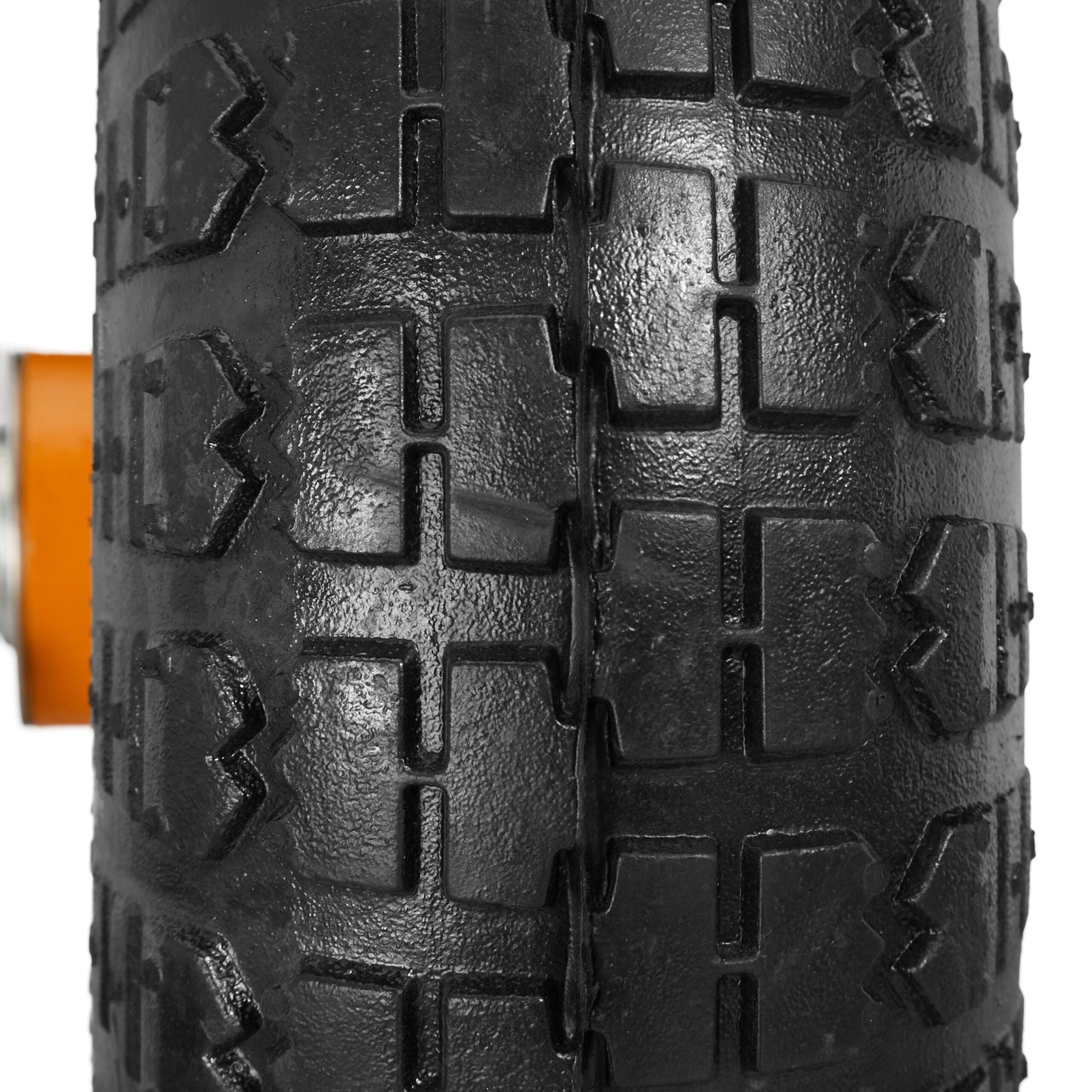 Sackkarrenrad 4er-Set 4.10 3.50-4 Orange-Schwarz von Relaxdays