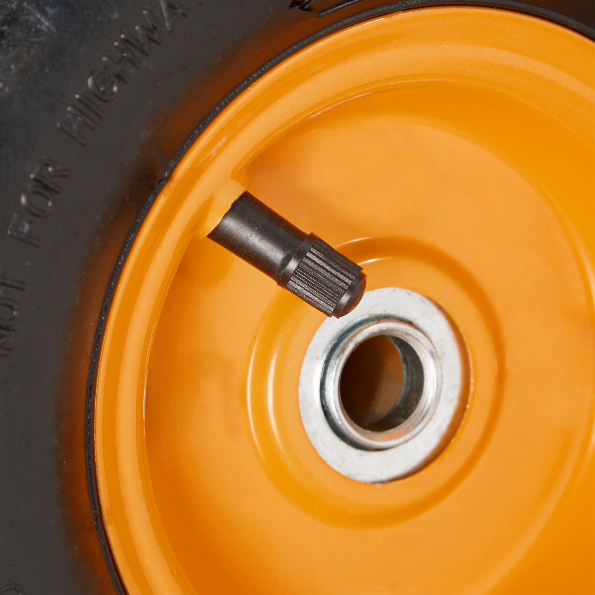 Sackkarrenrad 4er-Set 4.10 3.50-4 Orange-Schwarz von Relaxdays
