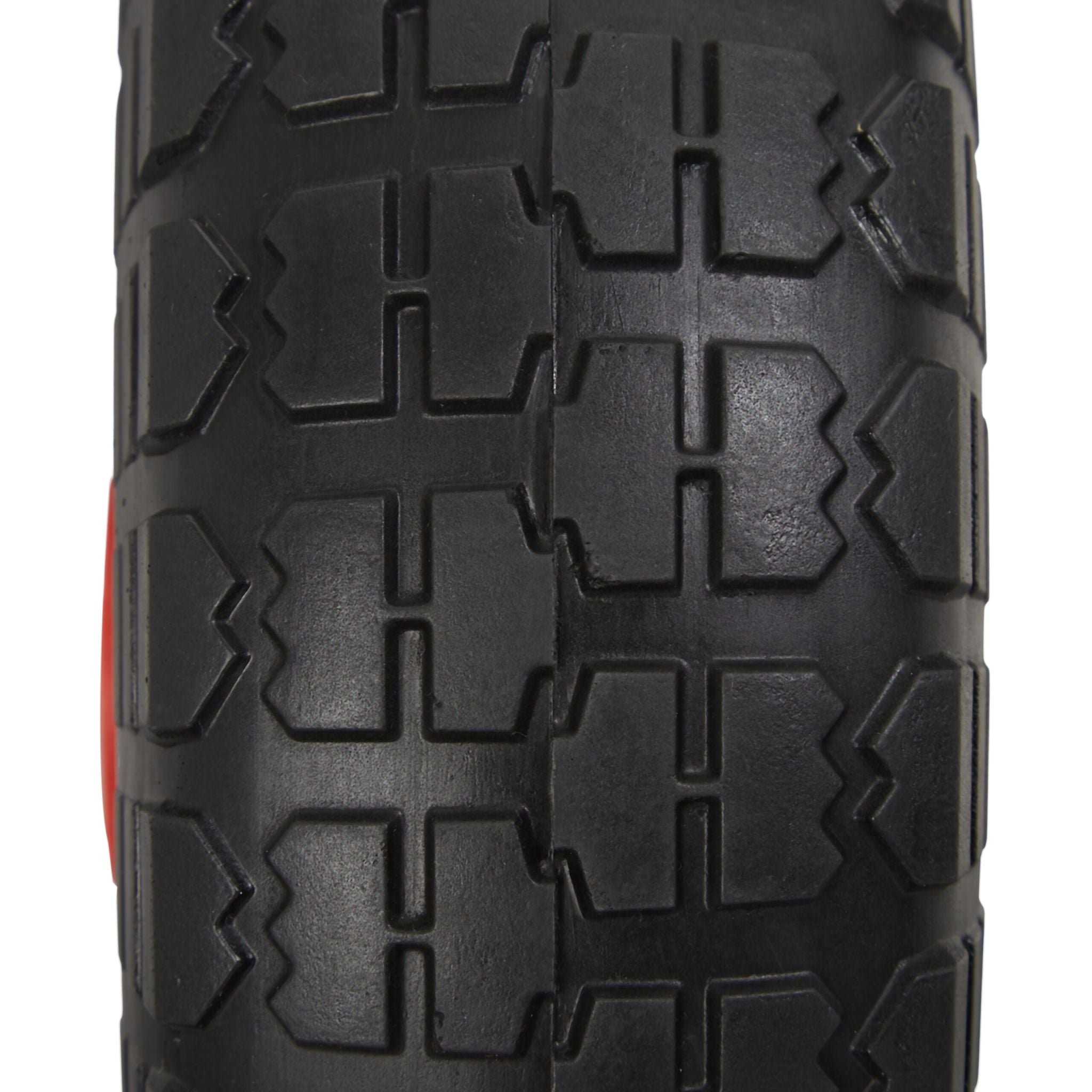 Sackkarrenrad PU 4er-Set 4.10/3.50-4 Rot-Schwarz von Relaxdays