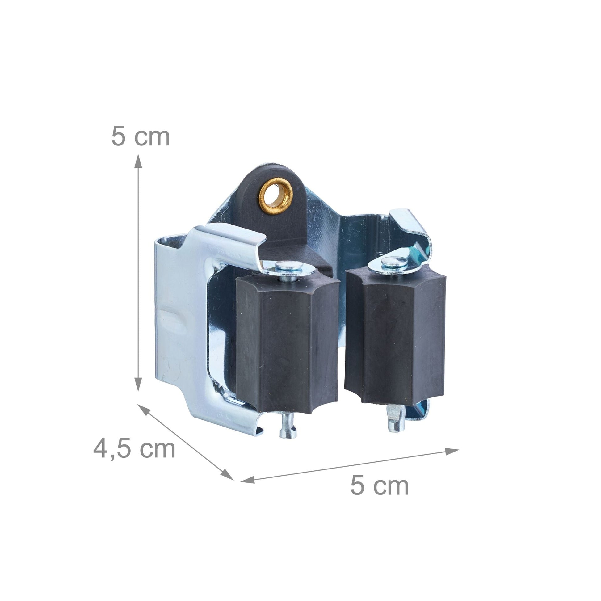 Gerätehalter 20er-Set Schwarz-Silber von Relaxdays