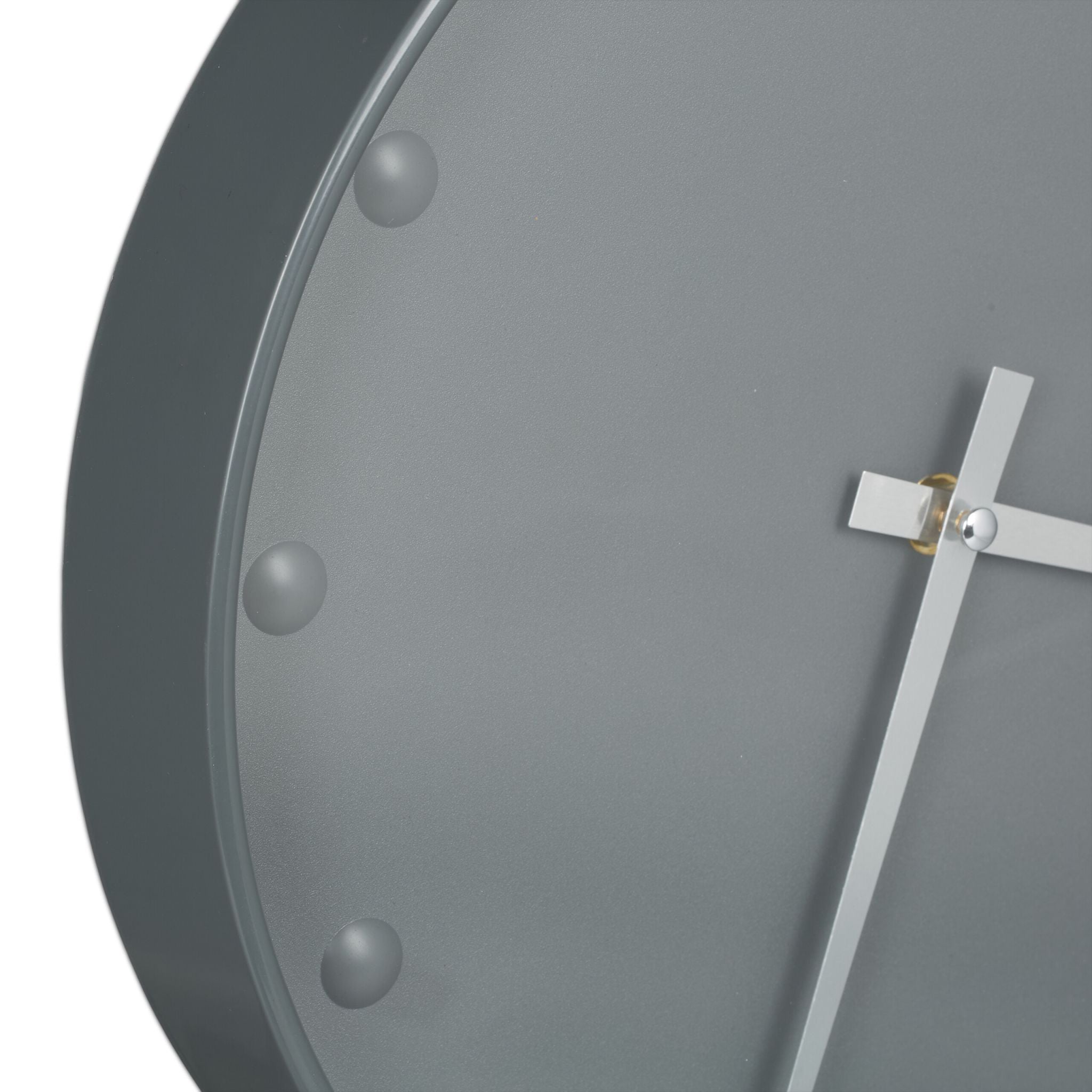 Wanduhr Silber-Grau von Relaxdays