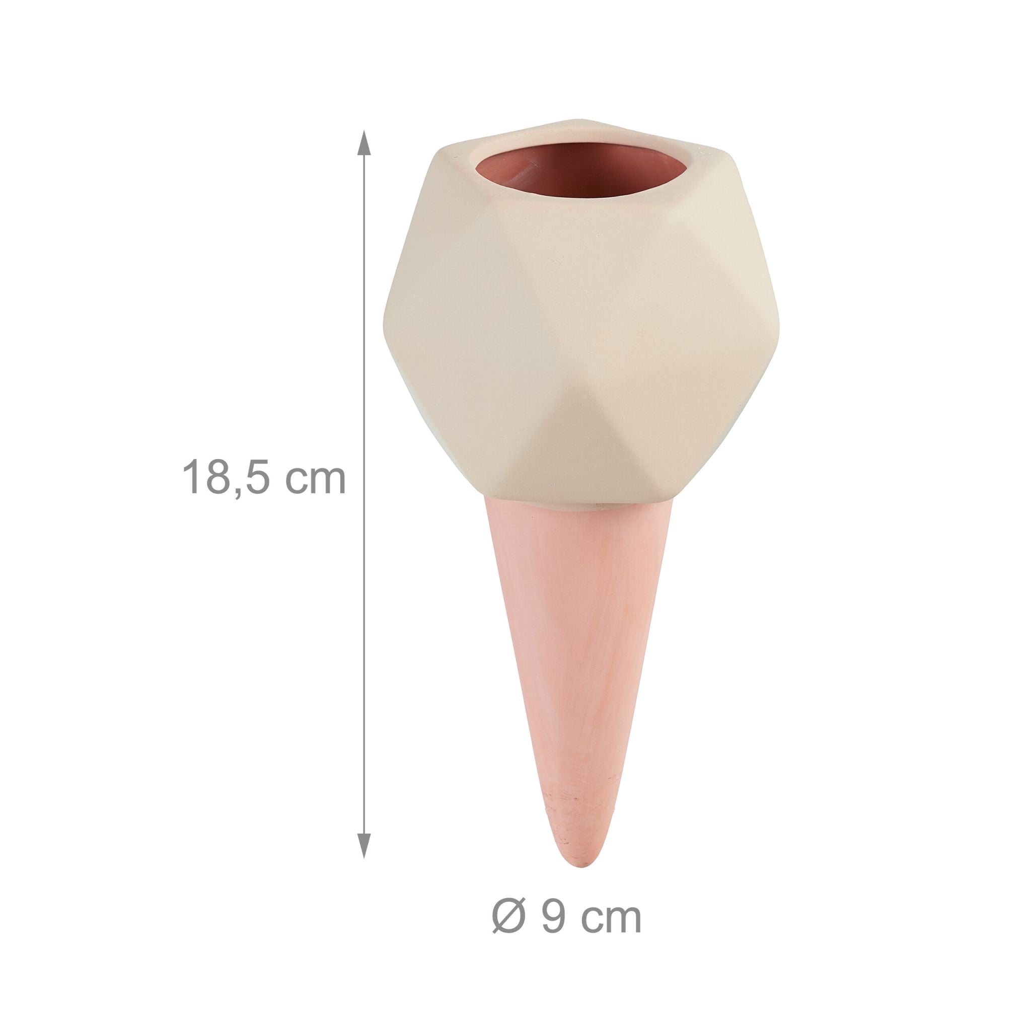 Tonkegel 4er-Set Creme-Hellbraun-Türkis