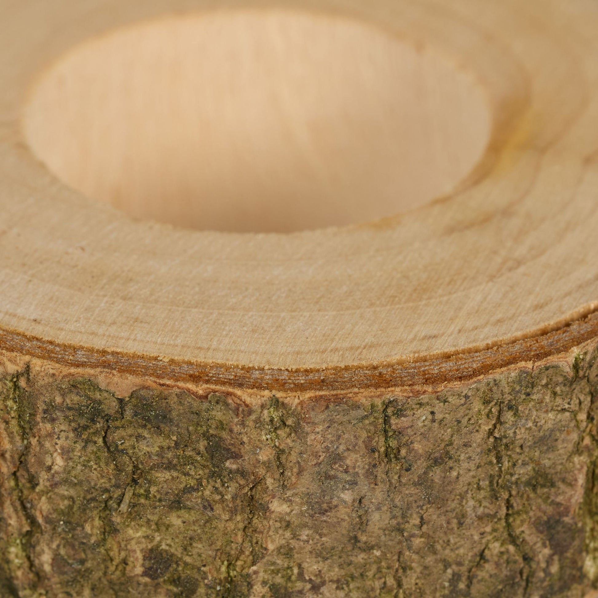 Serviettenringe Holz 20er-Set Hellbraun von Relaxdays