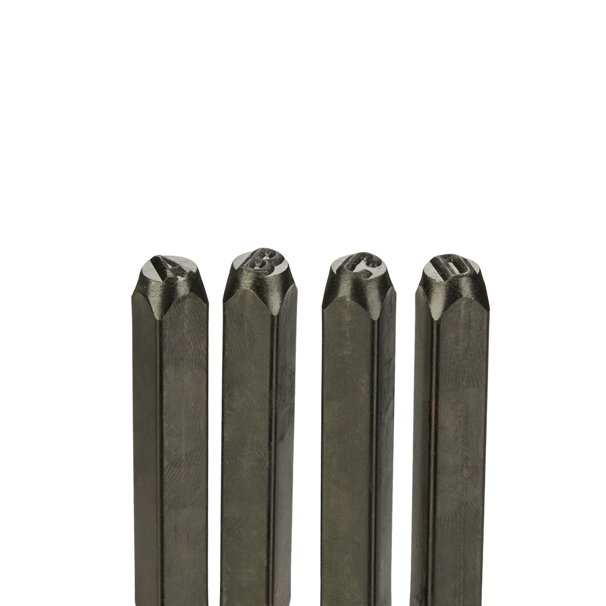Schlagbuchstaben Set 6mm Dunkelblau-Schwarz von Relaxdays