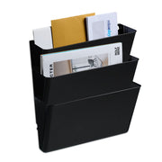 Zeitschriftenhalter Wand 3er-Set Schwarz von Relaxdays