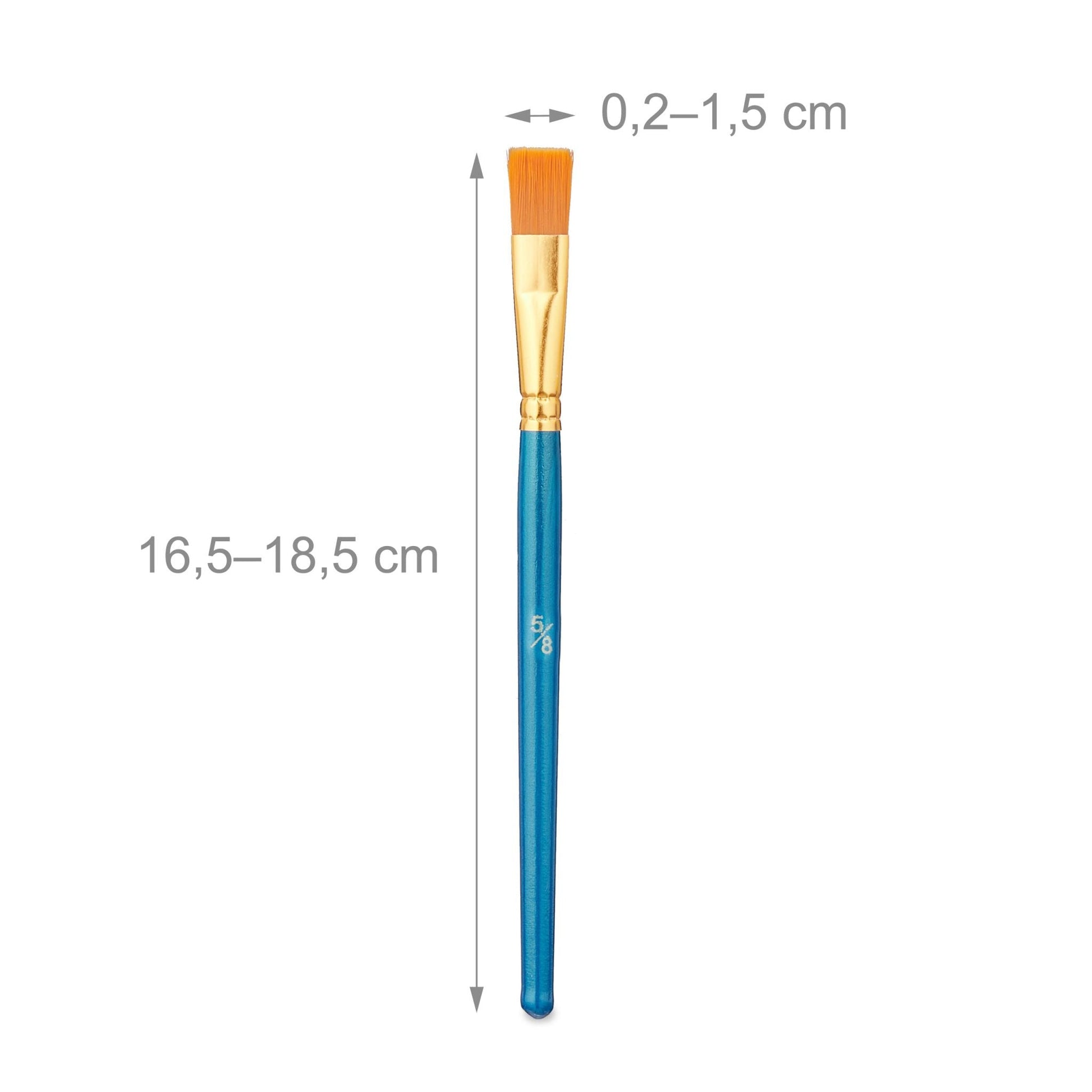 Pinsel 30er-Set Blau-Gold-Orange von Relaxdays