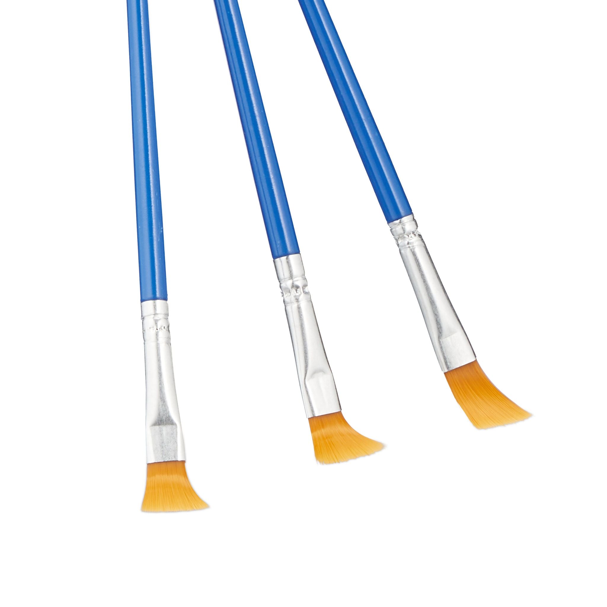 Pinsel 100er-Set Blau-Hellbraun-Silber von Relaxdays