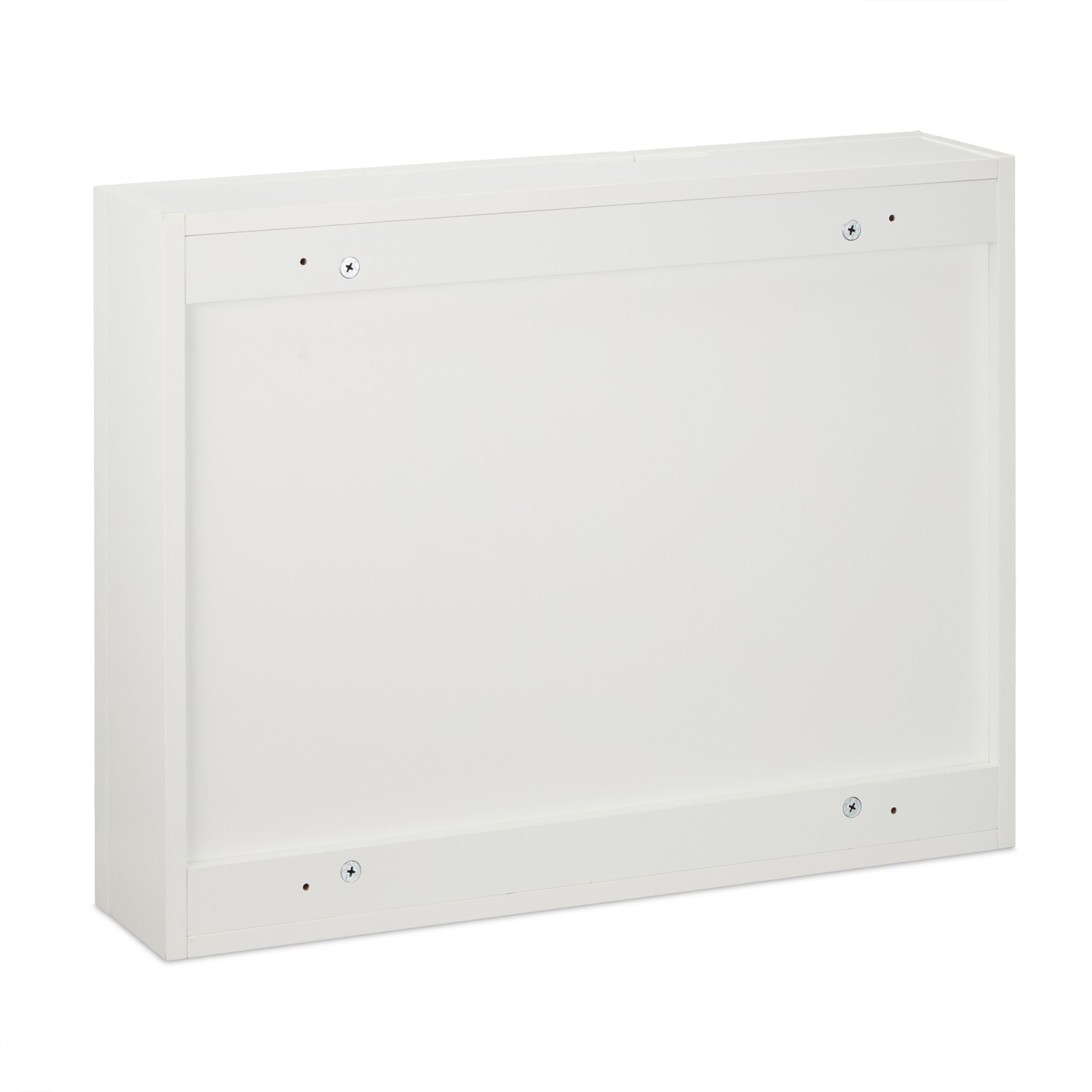 Spiegelschrank 2-türig Weiss-Silber von Relaxdays
