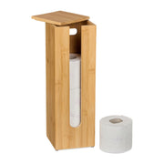 Toilettenpapier Aufbewahrung Bambus Hellbraun von Relaxdays