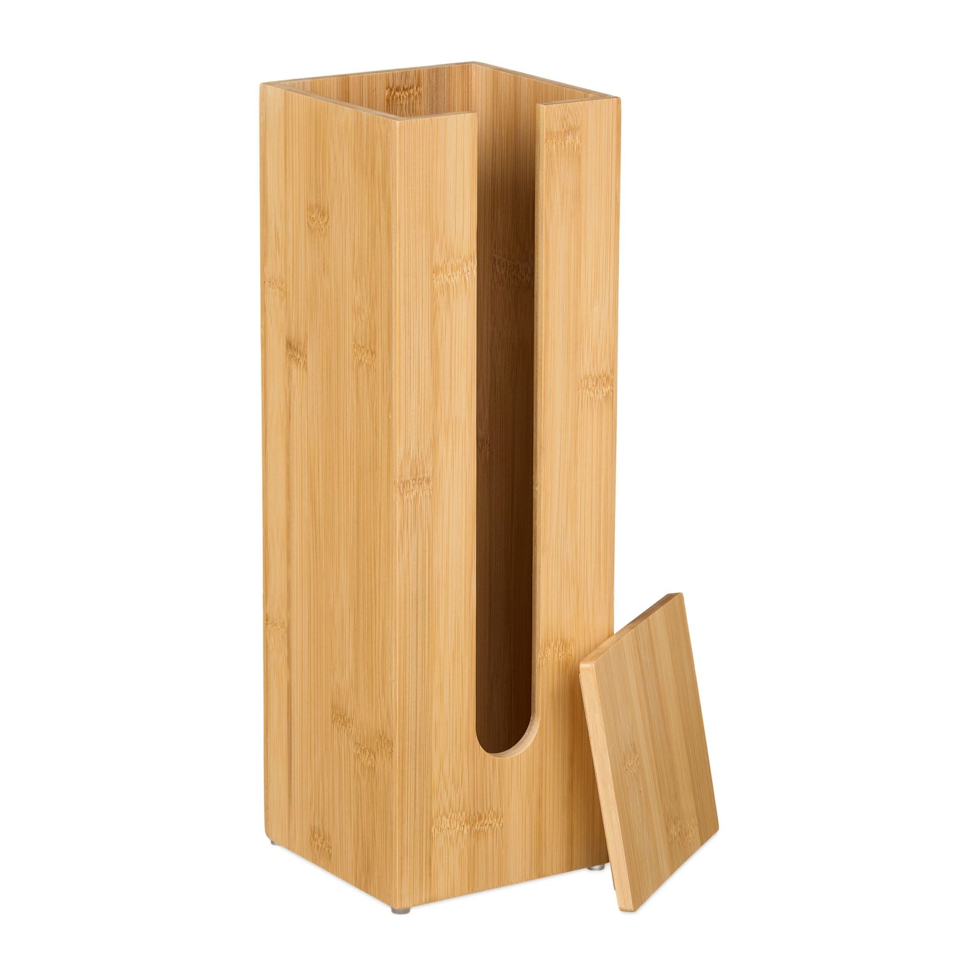 Toilettenpapier Aufbewahrung Bambus Hellbraun von Relaxdays