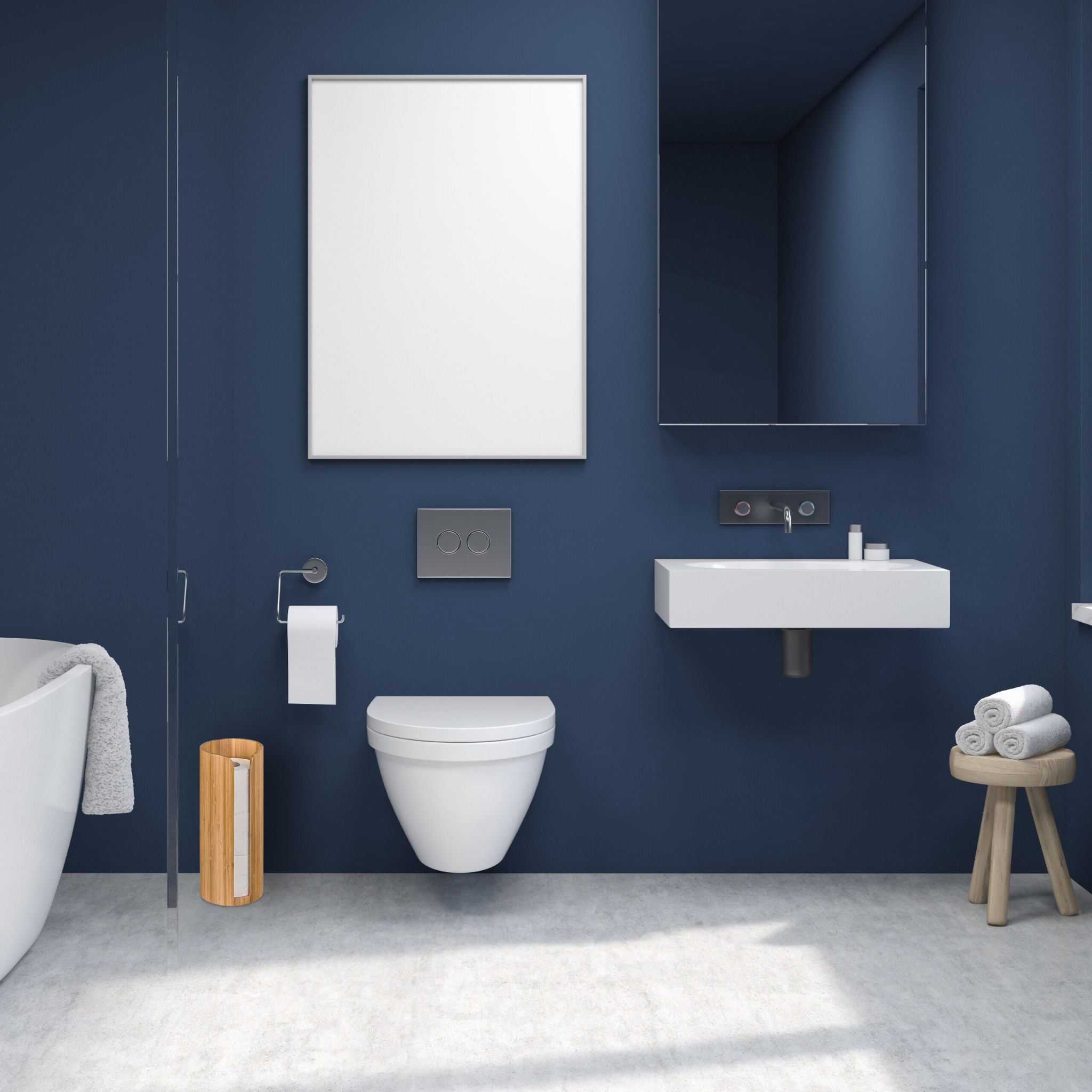 Toilettenpapier Aufbewahrung Bambus Hellbraun von Relaxdays