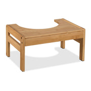 Toilettenhocker Bambus Hellbraun von Relaxdays