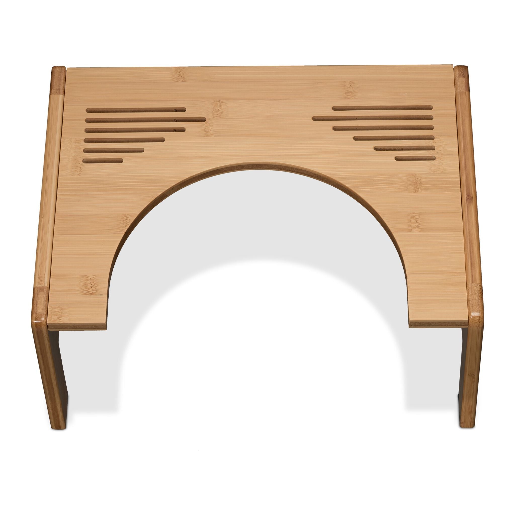 Toilettenhocker Bambus Hellbraun von Relaxdays