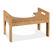 Toilettenhocker Bambus Hellbraun von Relaxdays