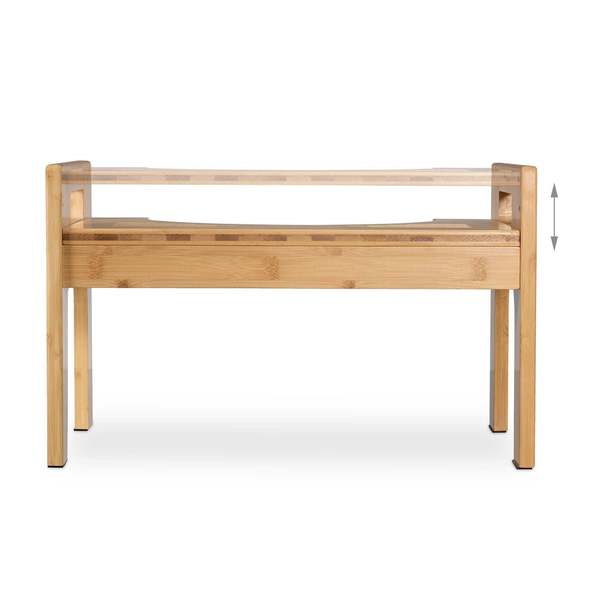 Toilettenhocker Bambus Hellbraun von Relaxdays