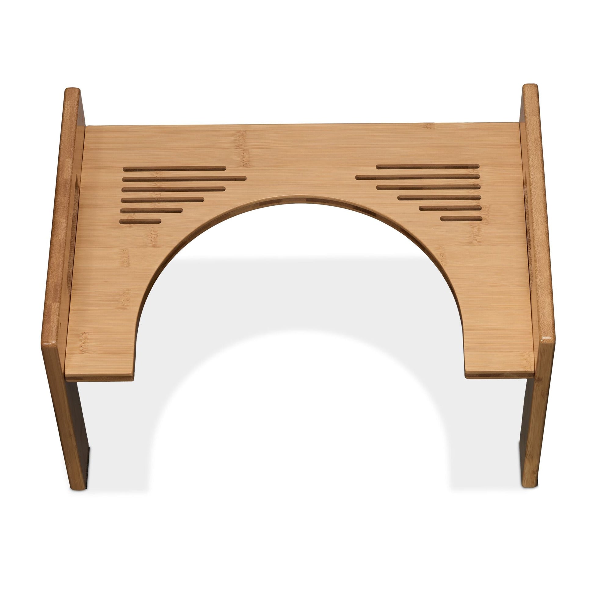 Toilettenhocker Bambus Hellbraun von Relaxdays