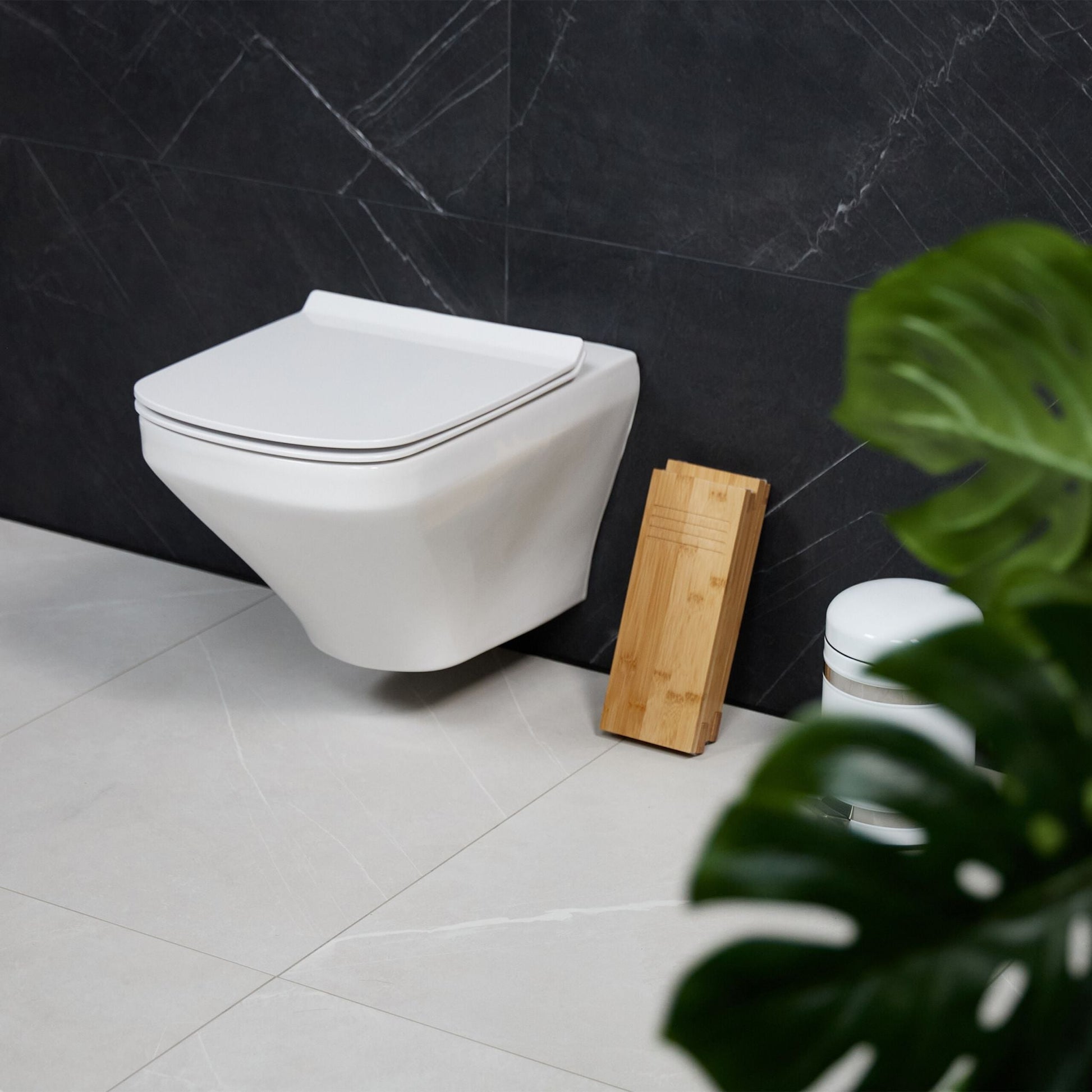 Klappbarer Toilettenhocker 2-teilig Hellbraun von Relaxdays