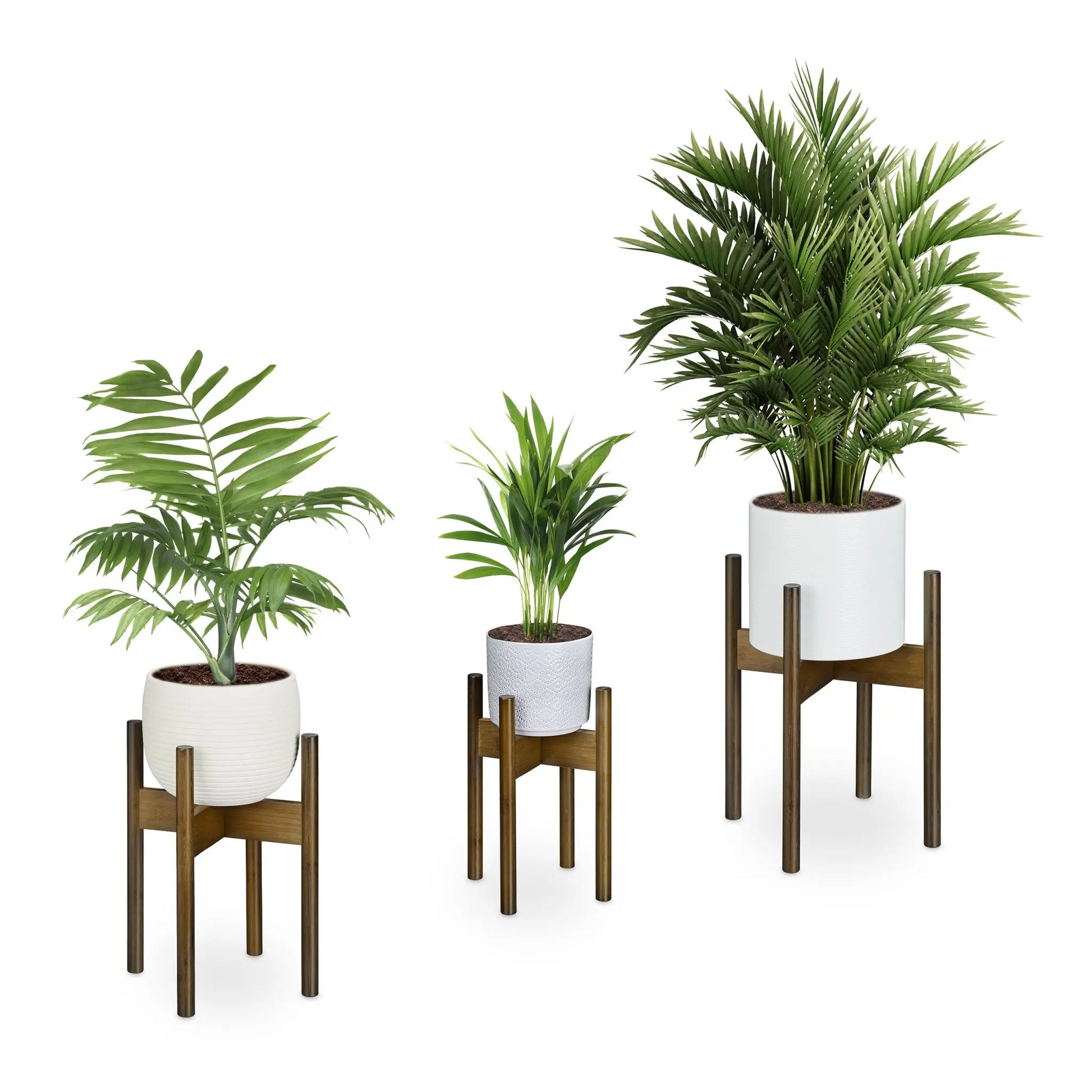 Pflanzenständer 3er-Set Braun von Relaxdays