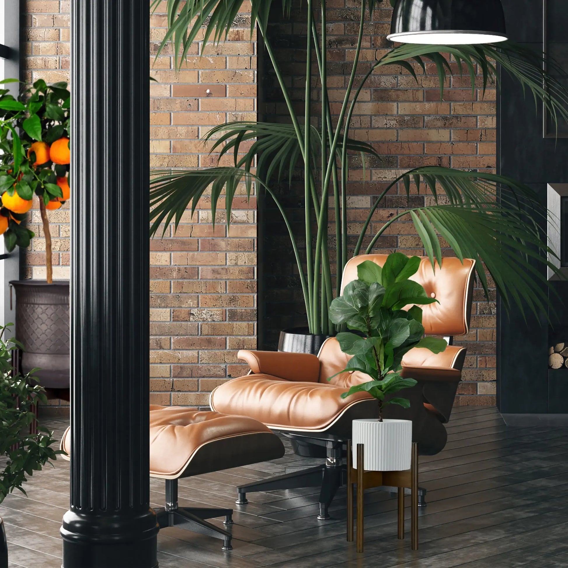 Pflanzenständer 3er-Set Braun von Relaxdays