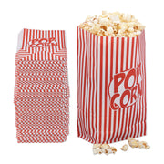 Retro Popcorntüten 240er-Set Weiss-Rot von Relaxdays