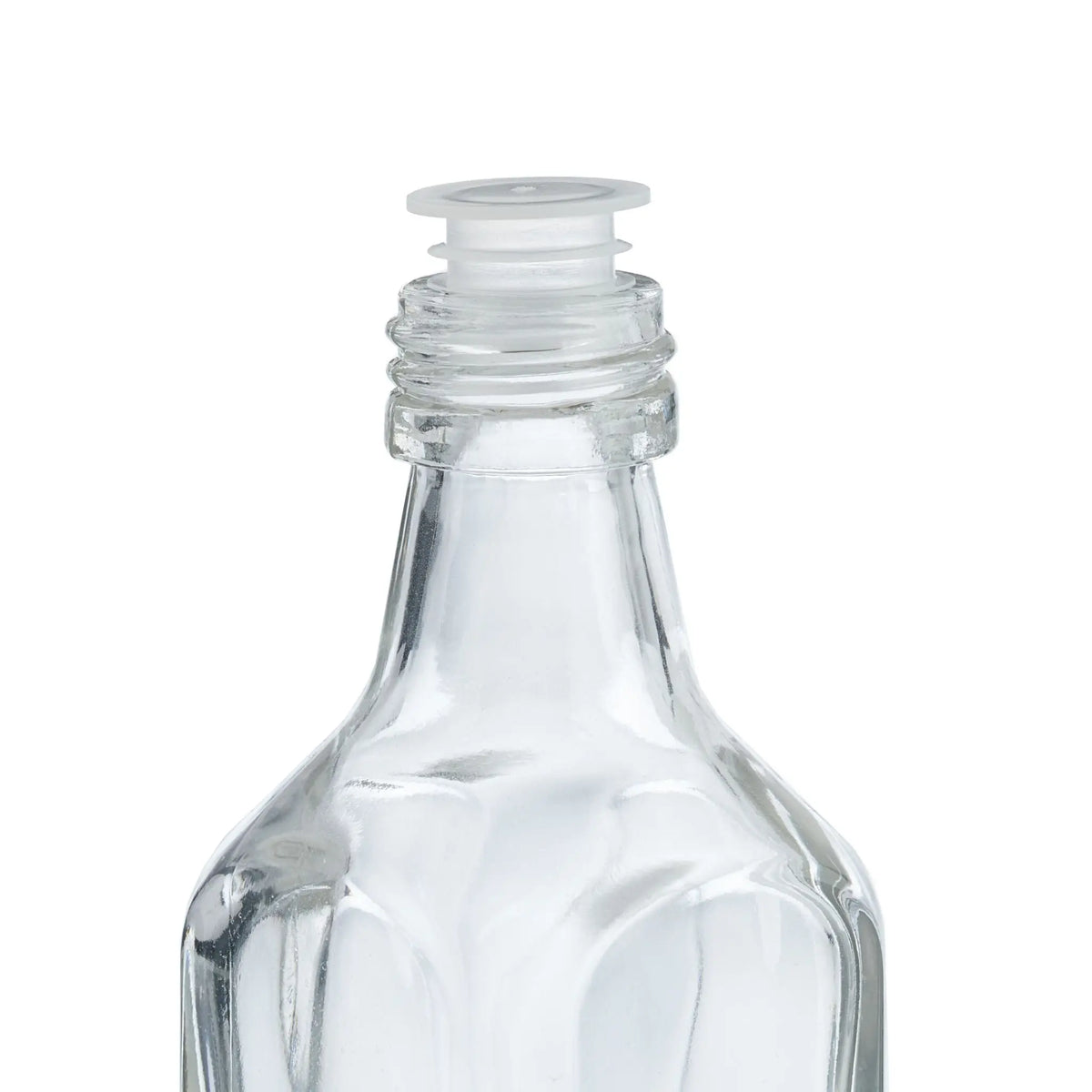 Kleine Flaschen Set 50ml Silber-Transparent von Relaxdays
