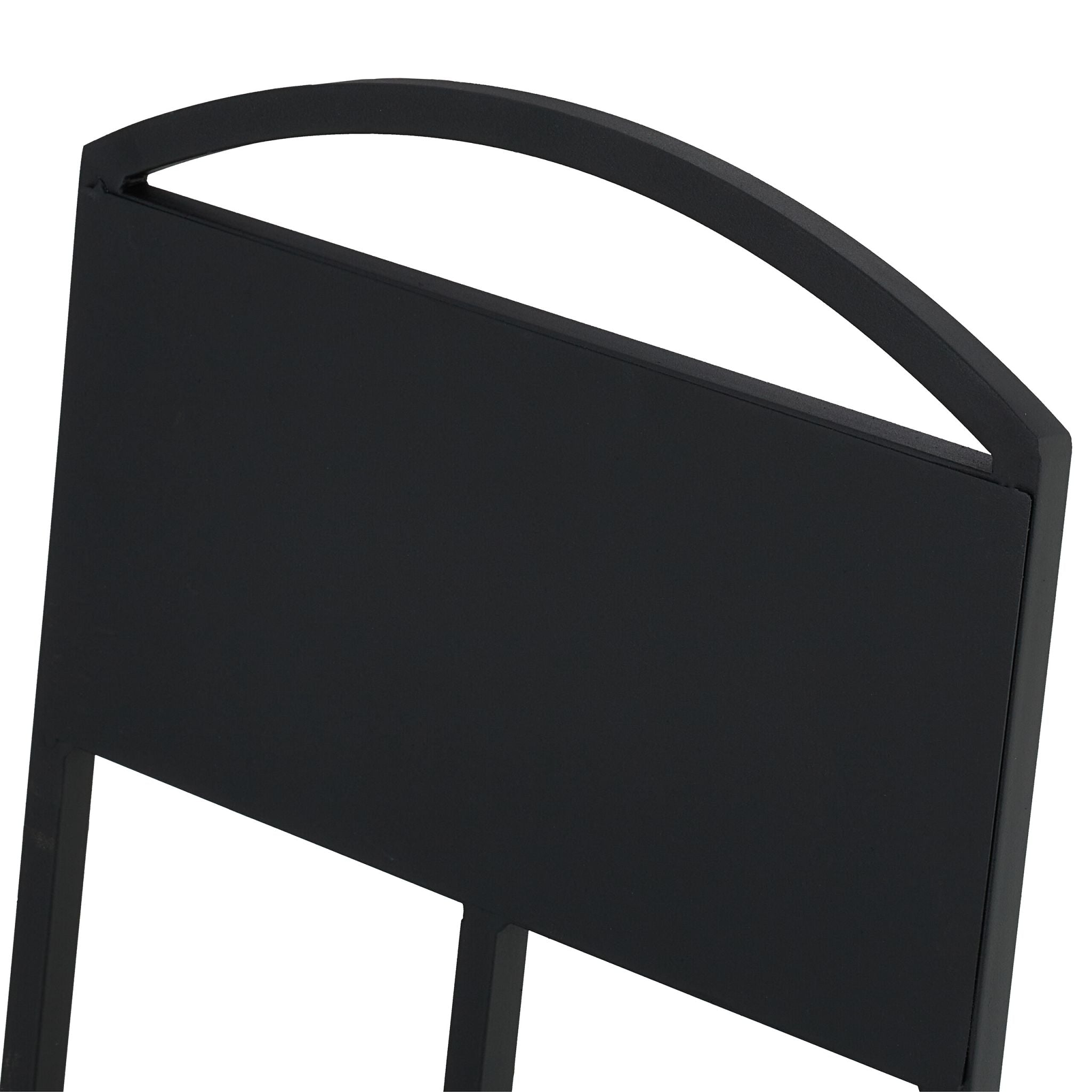 Klappbarer Kaminholzkorb Metall Schwarz von Relaxdays