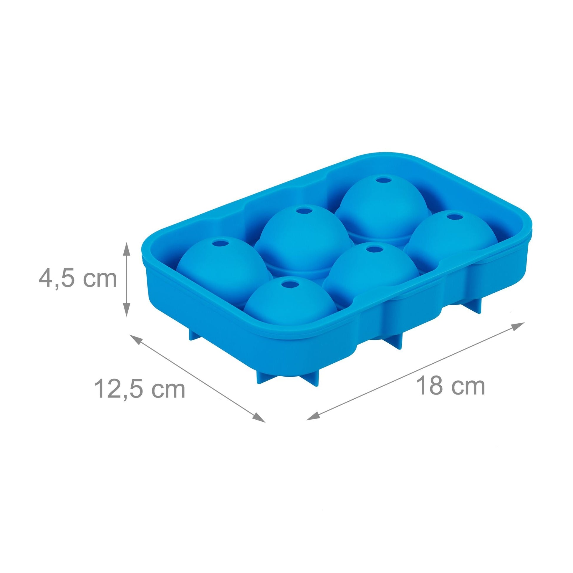 Eiswürfelform Silikon 2er-Set Blau von Relaxdays