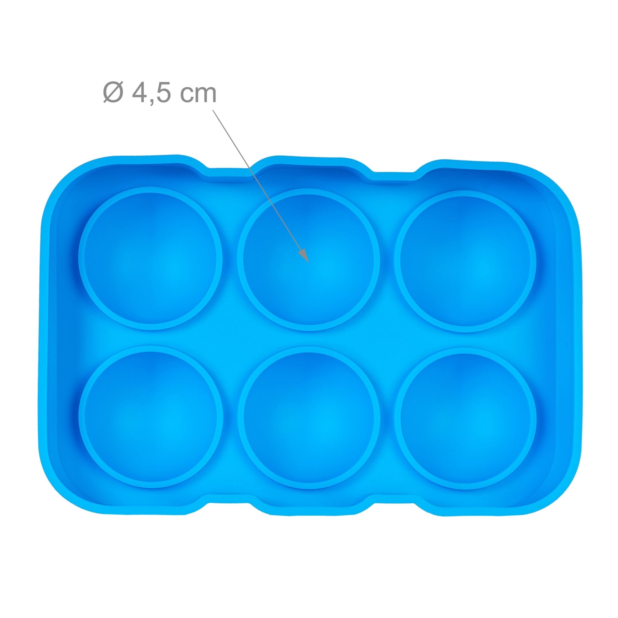 Eiswürfelform Silikon 2er-Set Blau von Relaxdays