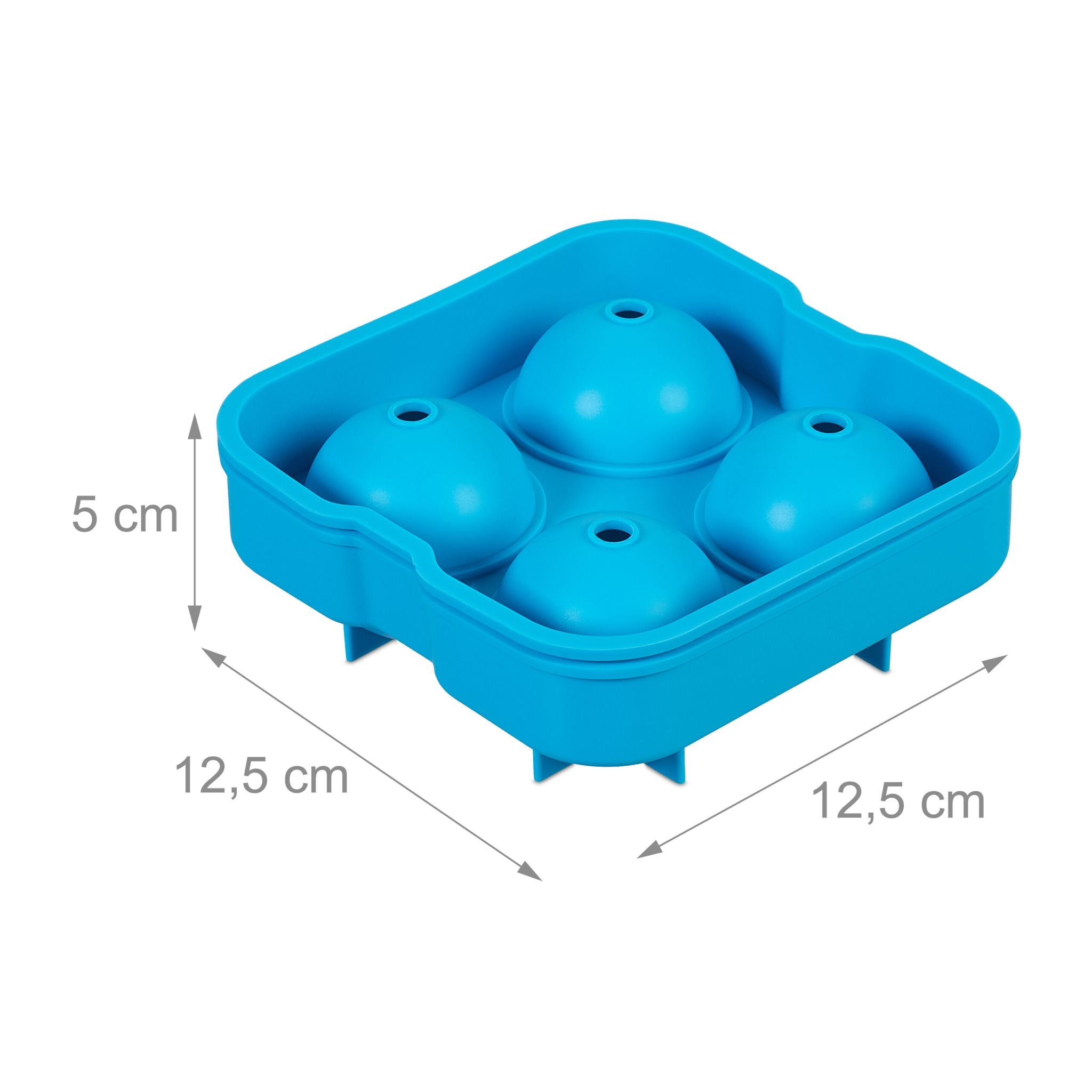 Eiswürfelform Silikon 2er-Set Blau von Relaxdays