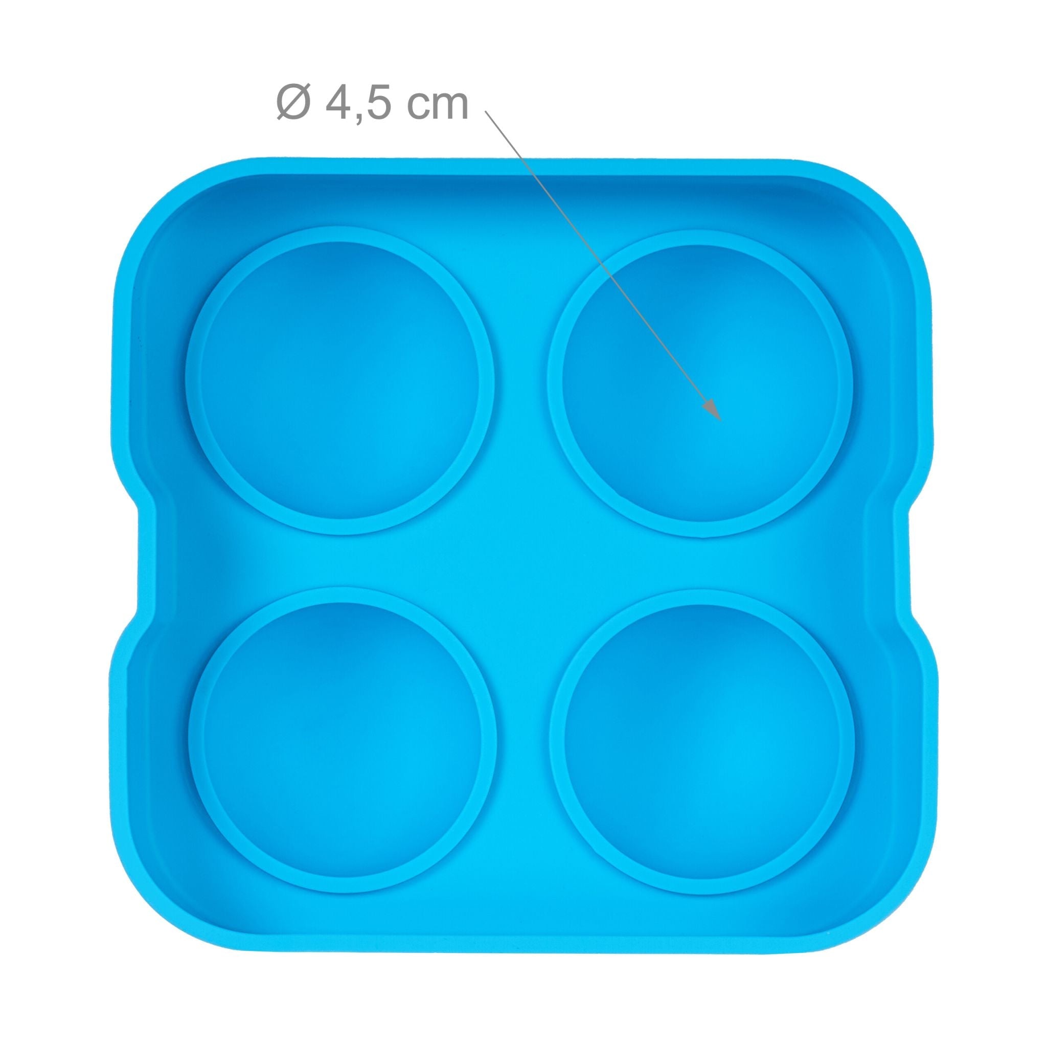 Eiswürfelform Silikon 2er-Set Blau von Relaxdays