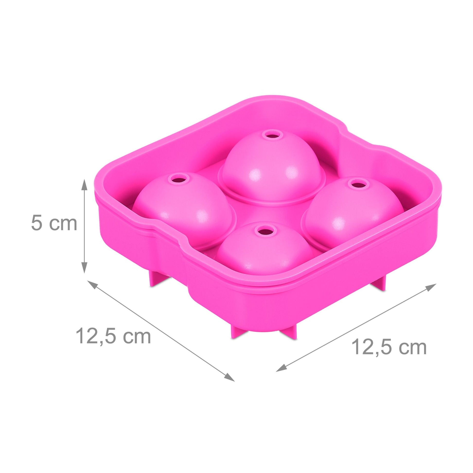Eiswürfelform Silikon 2er-Set Pink von Relaxdays