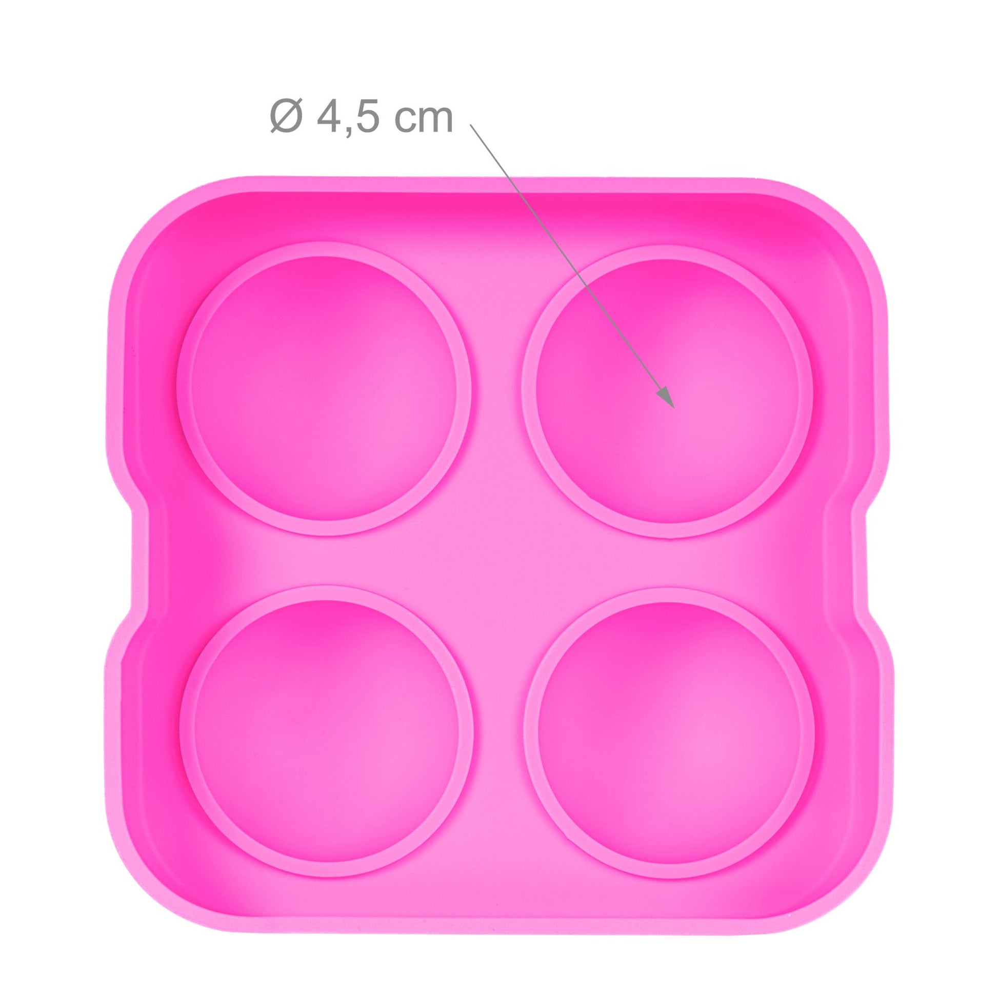 Eiswürfelform Silikon 2er-Set Pink von Relaxdays