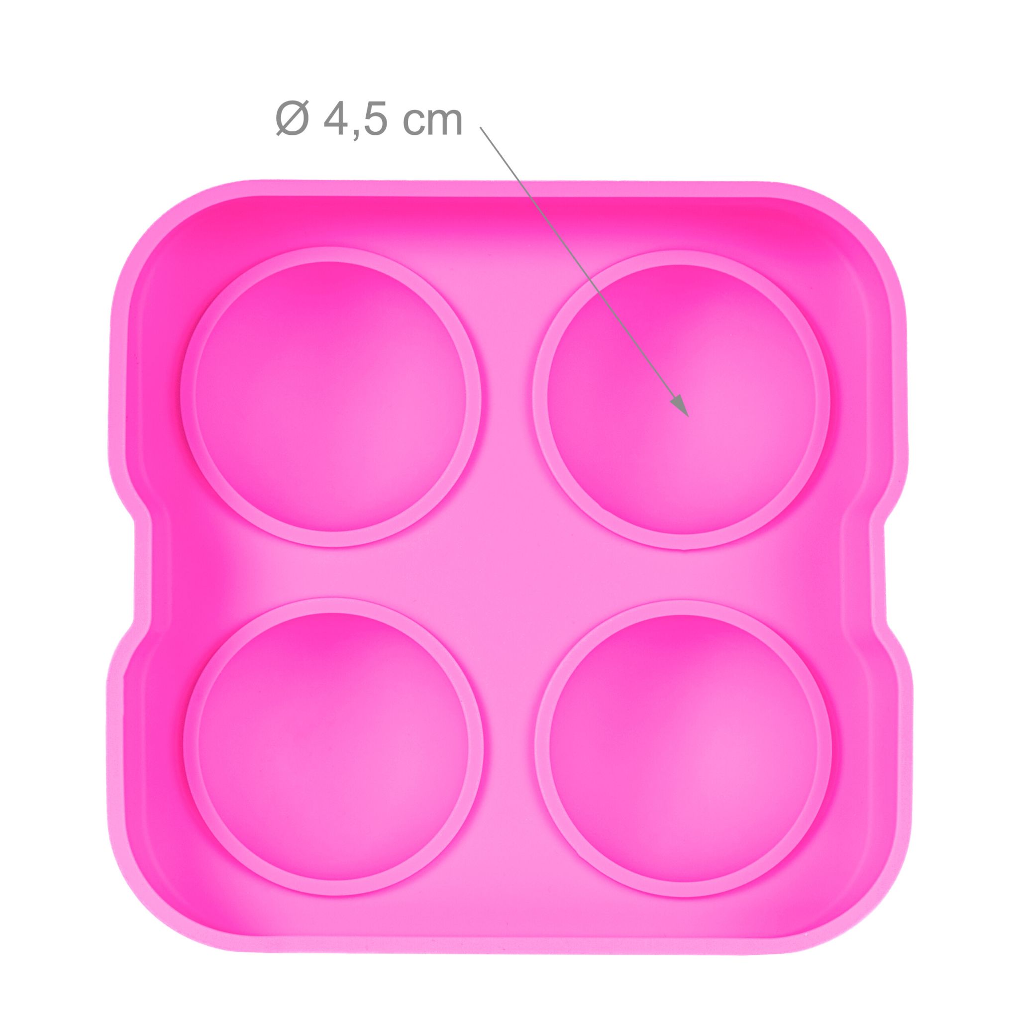 Eiswürfelform Silikon 2er-Set Pink von Relaxdays