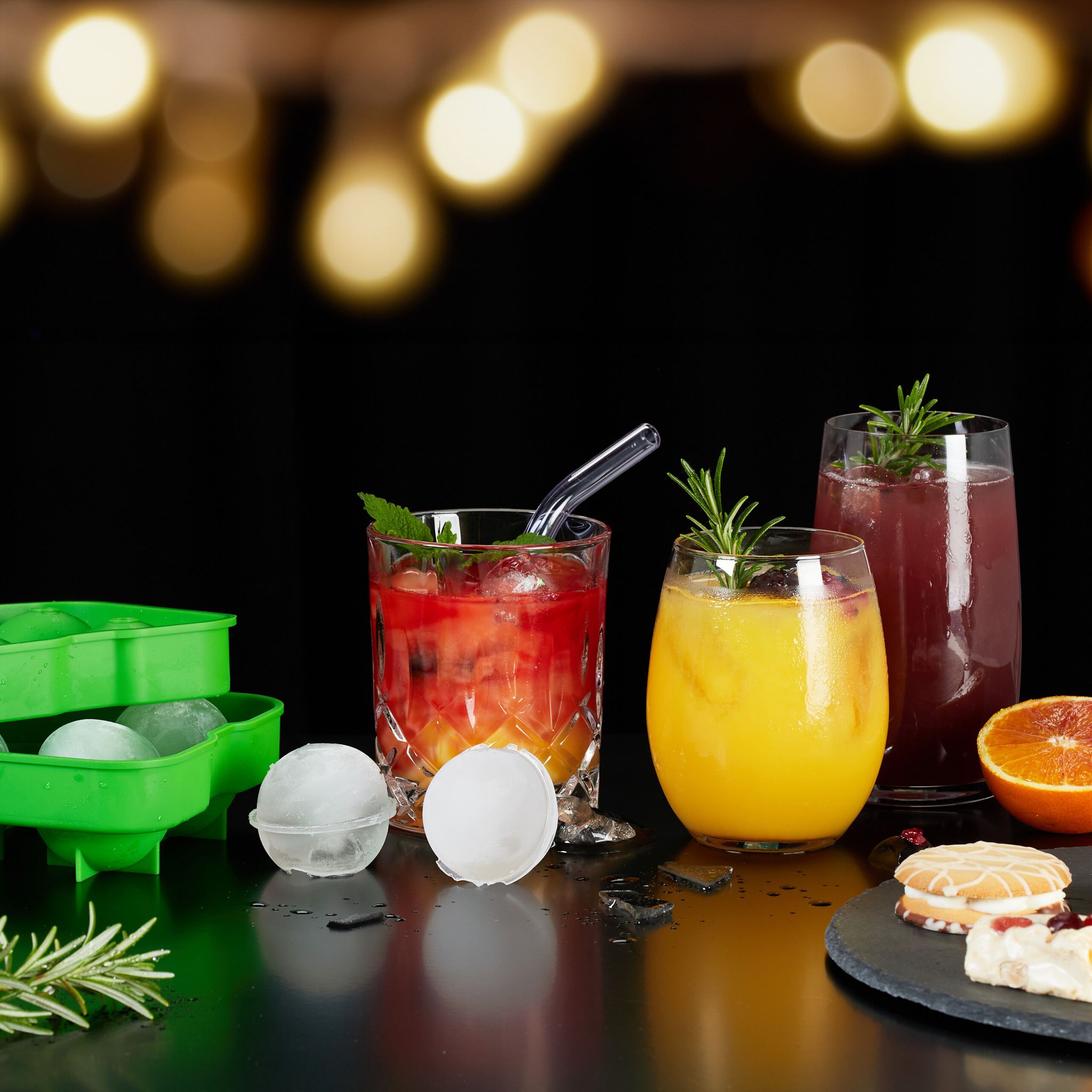 Eiswürfelform Silikon 2er-Set Grün von Relaxdays