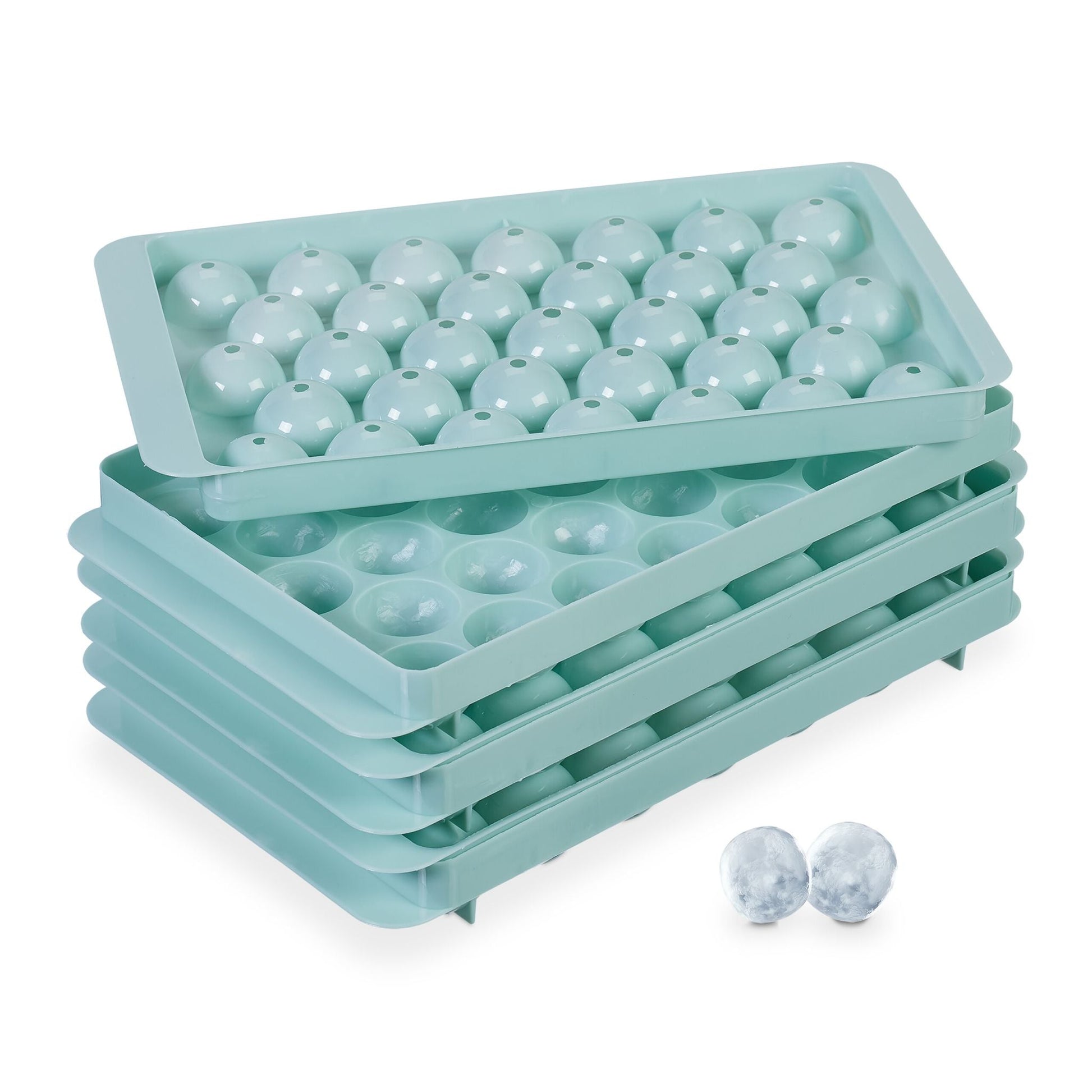 Runde Eiswürfelform 3er-Set Türkis von Relaxdays