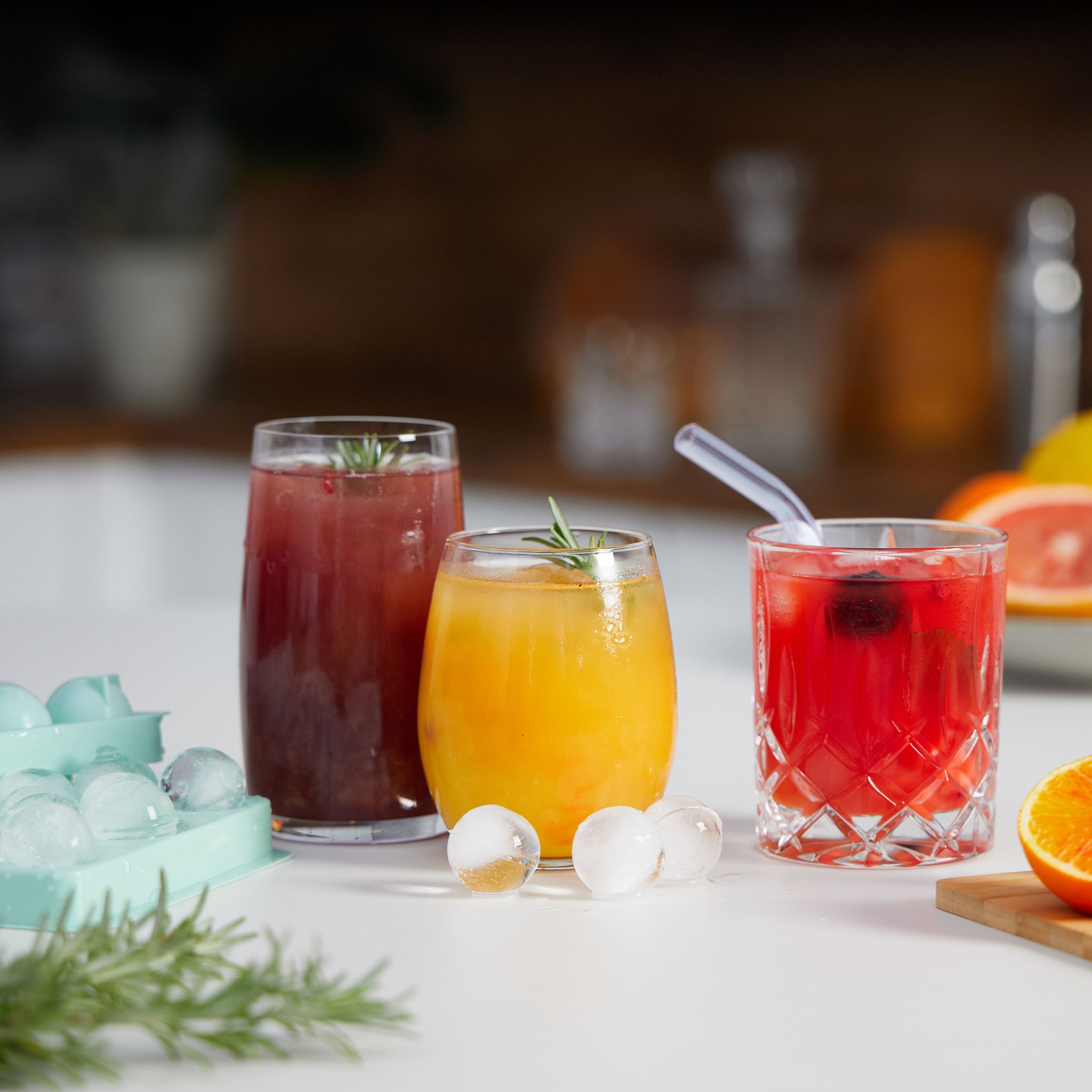 Runde Eiswürfelform 4er-Set Türkis von Relaxdays