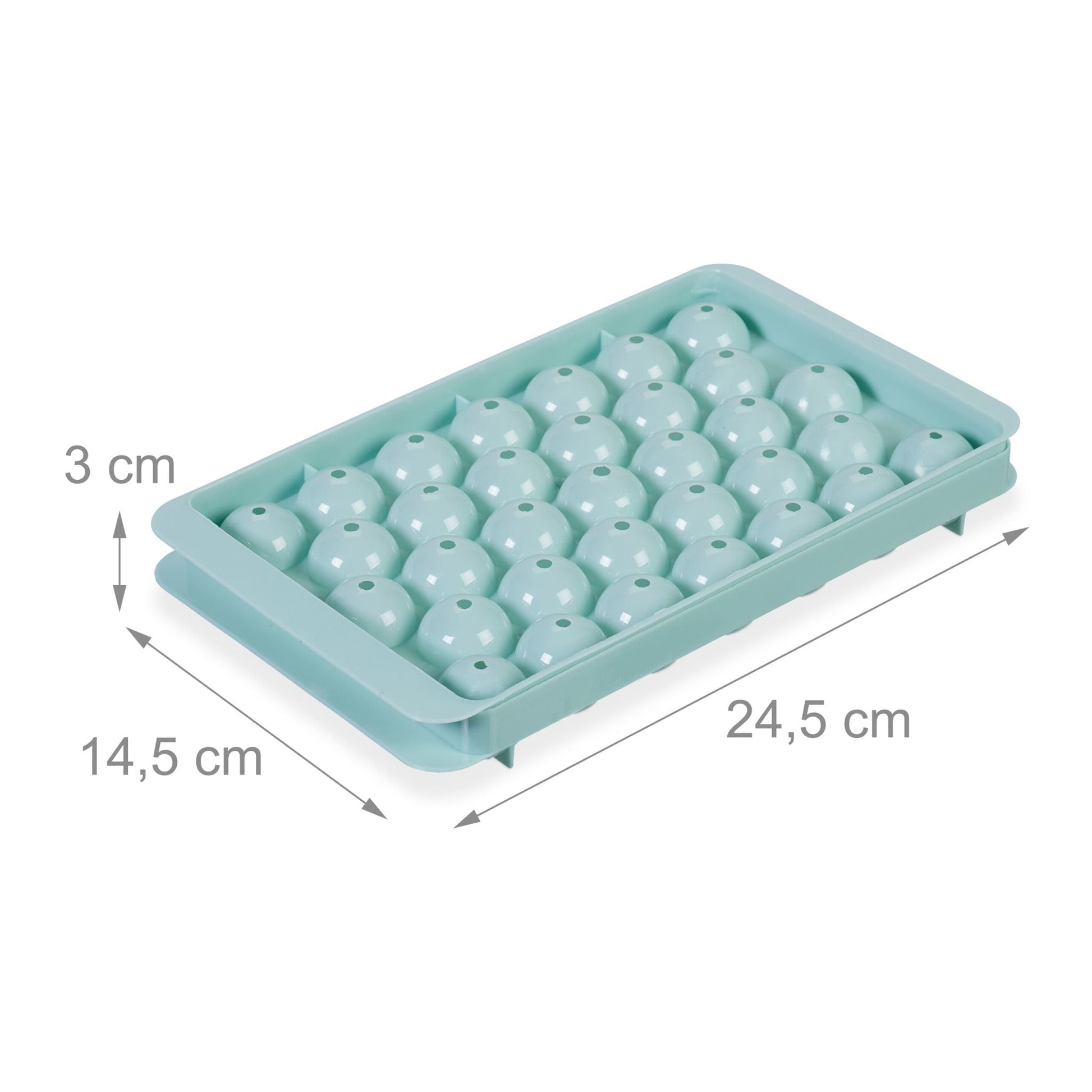 Runde Eiswürfelform 4er-Set Türkis von Relaxdays