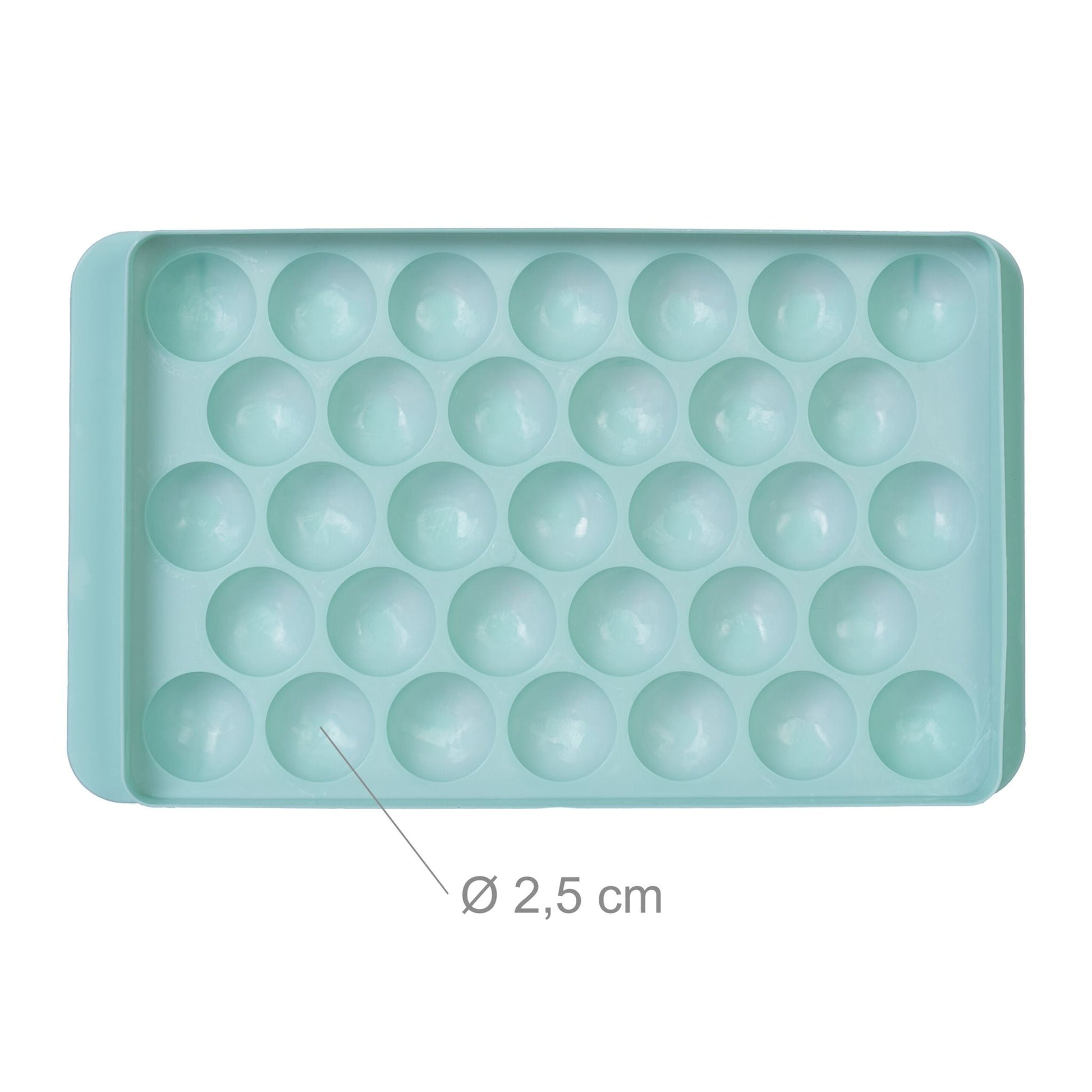 Runde Eiswürfelform 4er-Set Türkis von Relaxdays