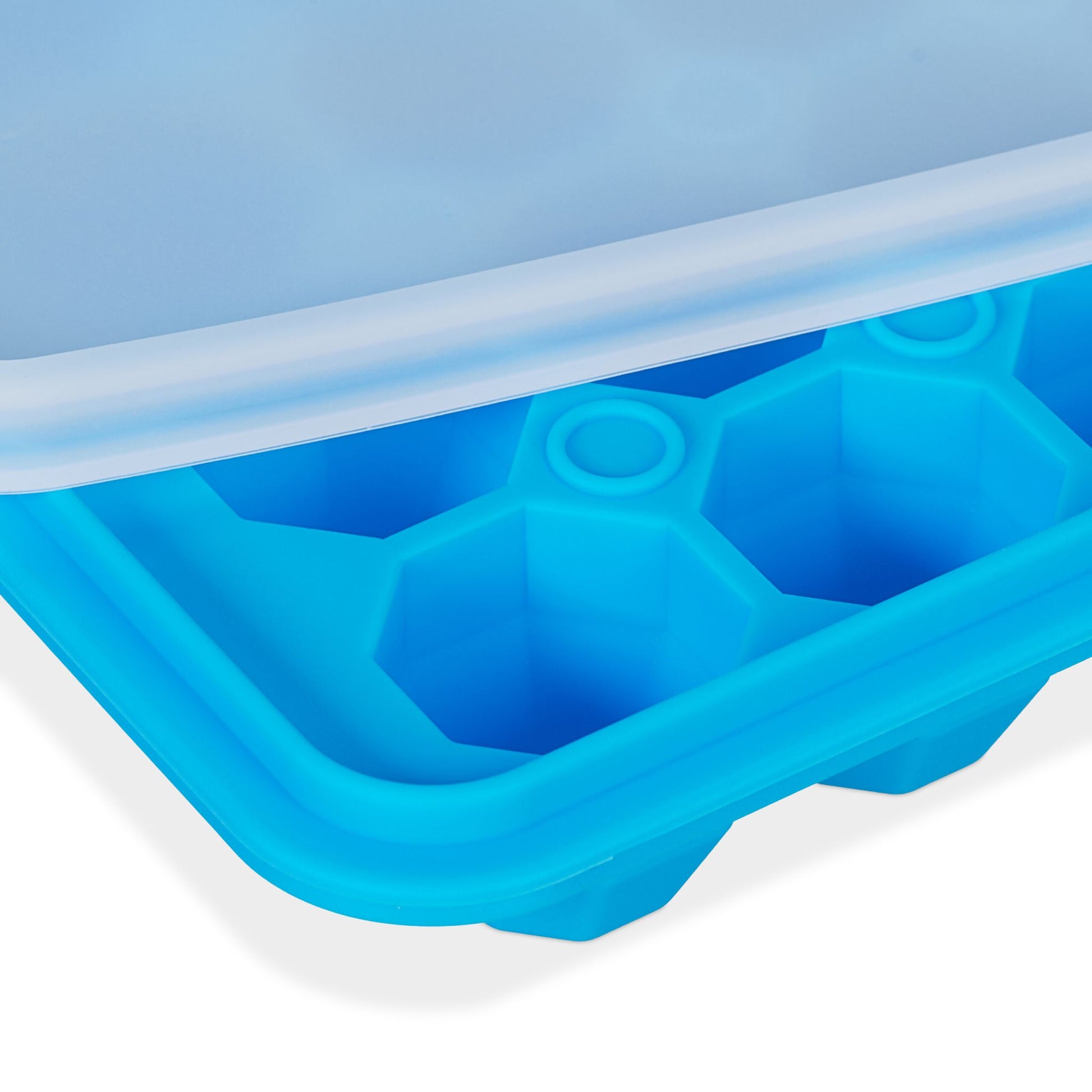 Eiswürfelform 3er-Set Diamant Blau-Transparent von Relaxdays